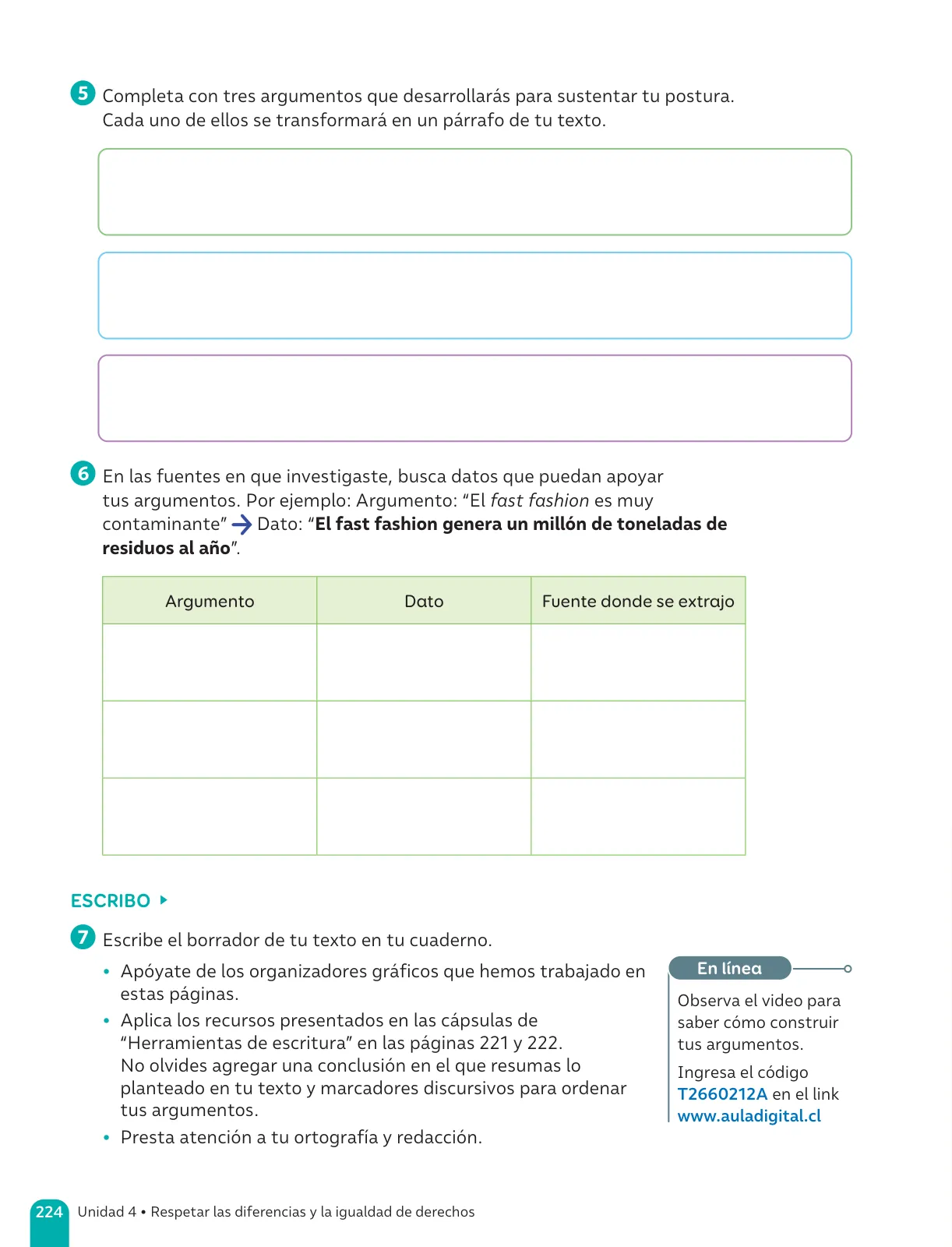Página 226 de Lenguaje y Comunicación – Sexto Básico | Texto del Estudiante MINEDUC – Descargar PDF · 2024