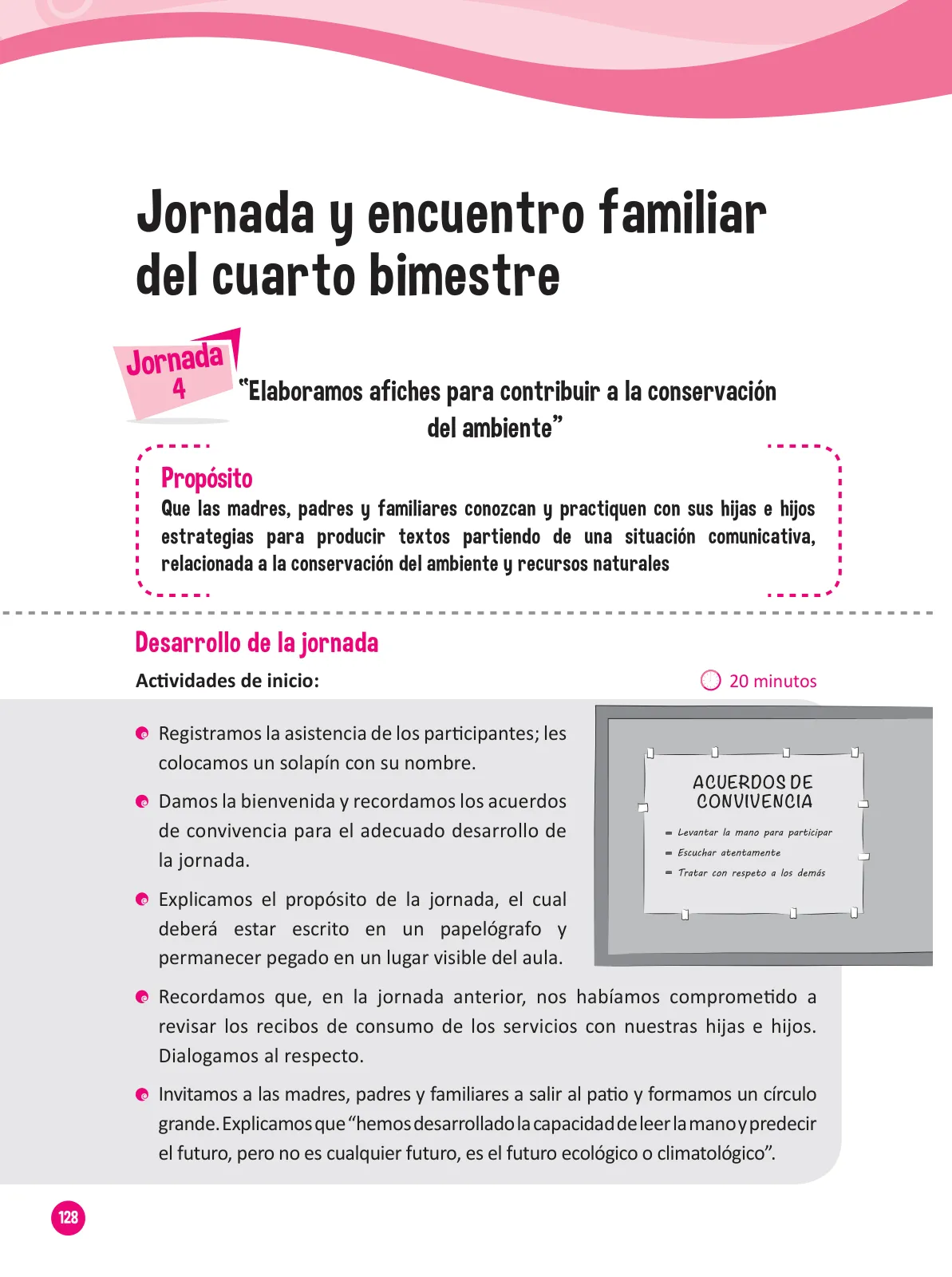Página 130 de Guía para el trabajo docente con las familias del ciclo III de Primaria · 2016