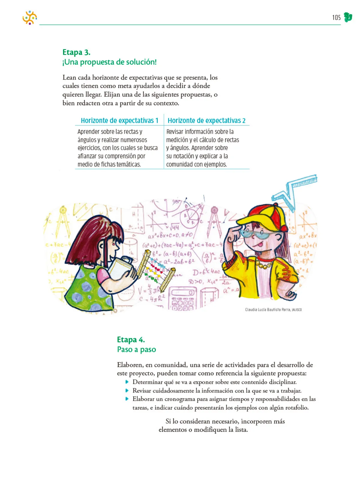 Miniatura página 106 de Colección Ximhai. Nuestro libro de Proyectos.  Tomo III.  Libro de Educación Telesecundaria Grado 1°  Ciclo Escolar 2025 - 2026
