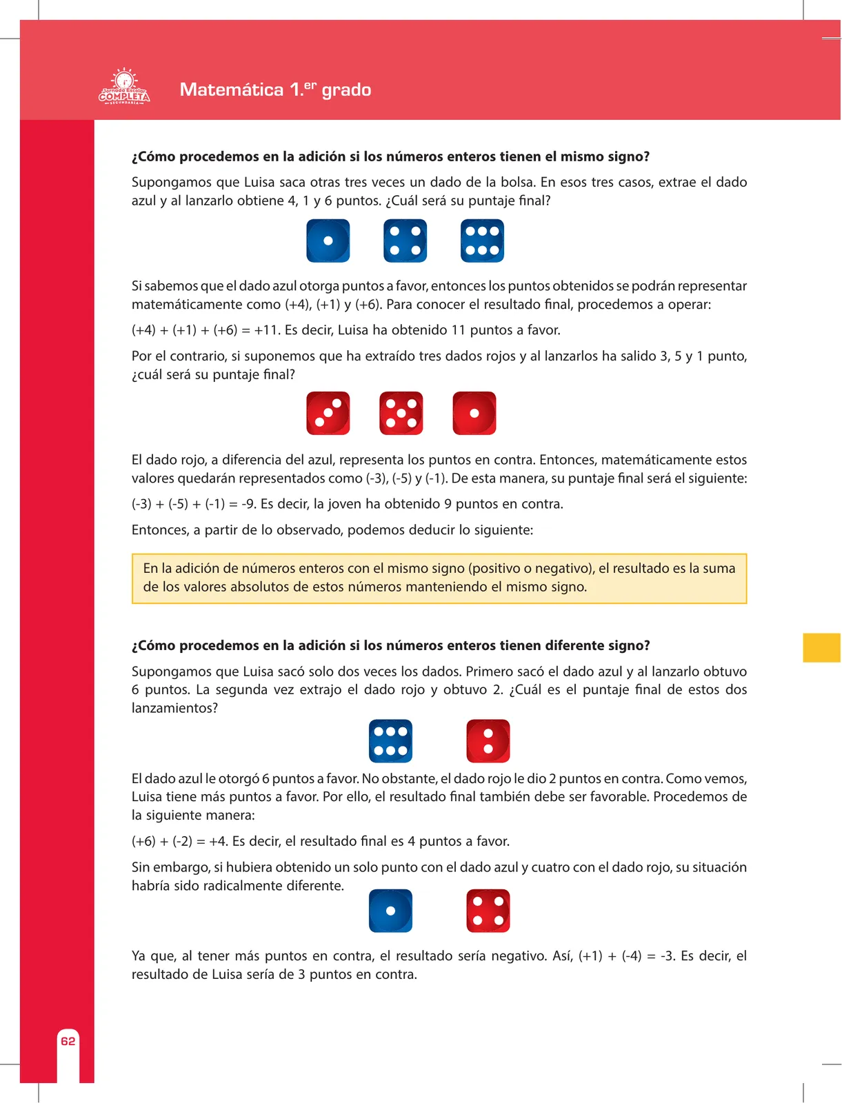 Página 62 de Matemática 1 : cuaderno de reforzamiento pedagógico - JEC · 2016