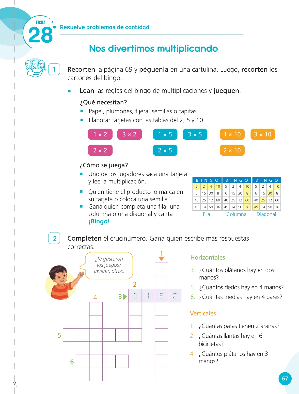 Página 69 de Cuadernillo de Matemática 3, tercer grado de Primaria · 2023