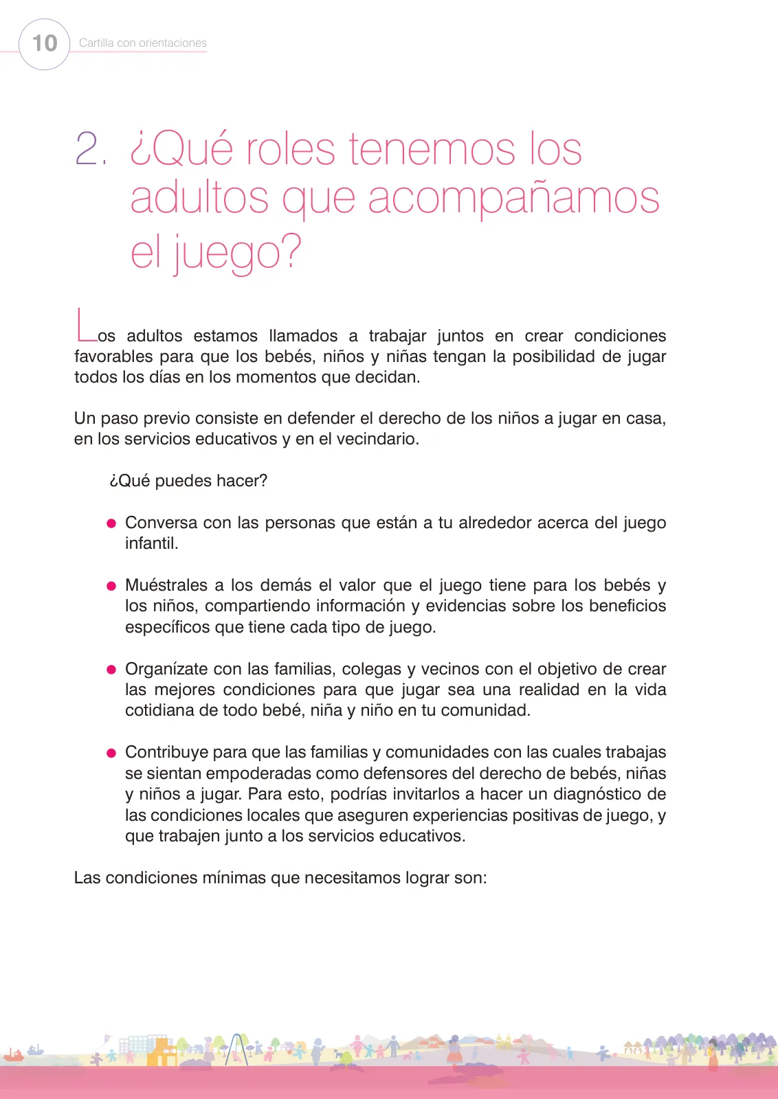 Miniatura página 12 de Juego e interacción en el hogar y en el aula. Cartilla con orientaciones para el Ciclo I de Educación Inicial · 2024