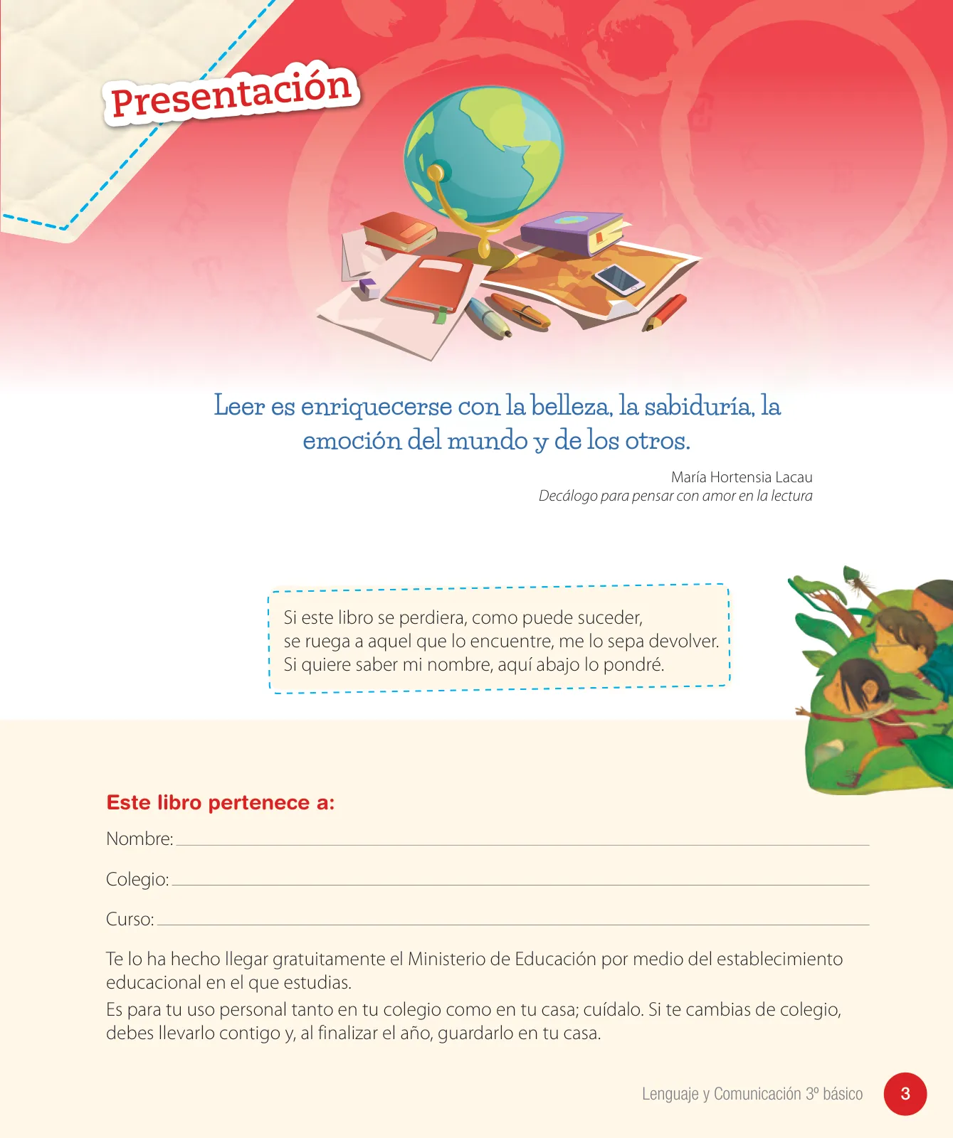Miniatura página 5 de Lenguaje y Comunicación – Tercero Básico | Texto del Estudiante MINEDUC – Descargar PDF · 2024