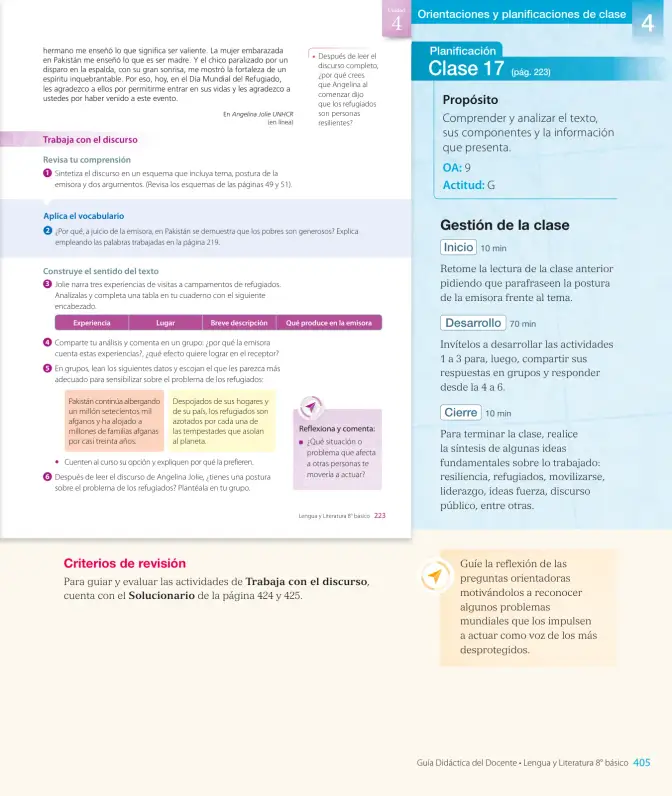 Página 177 de Lengua y Literatura – Octavo Básico | Texto del Estudiante MINEDUC – Descargar PDF · 2024
