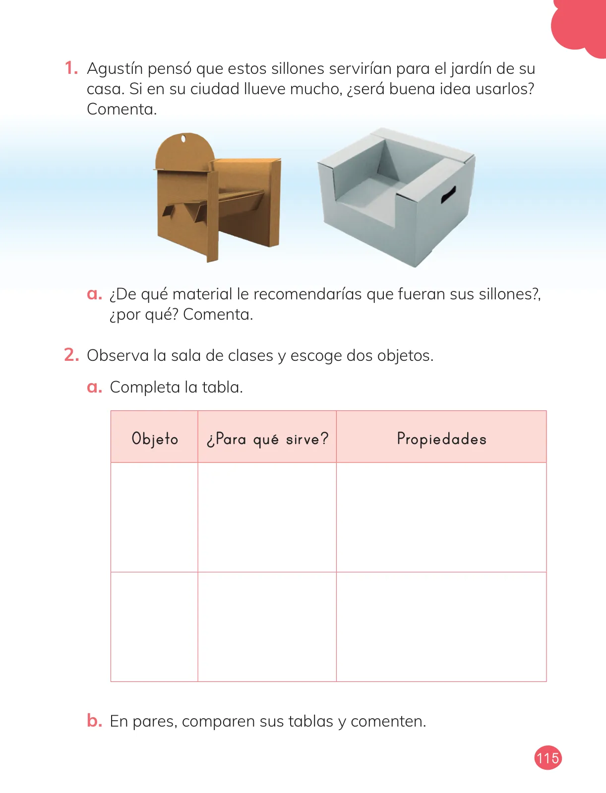 Página 117 de Ciencias Naturales – Primero Básico | Texto del Estudiante (MINEDUC) – Descargar PDF · 2024