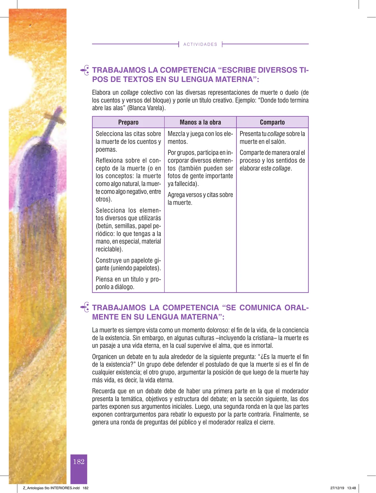Página 184 de Antología literaria 5 · 2019