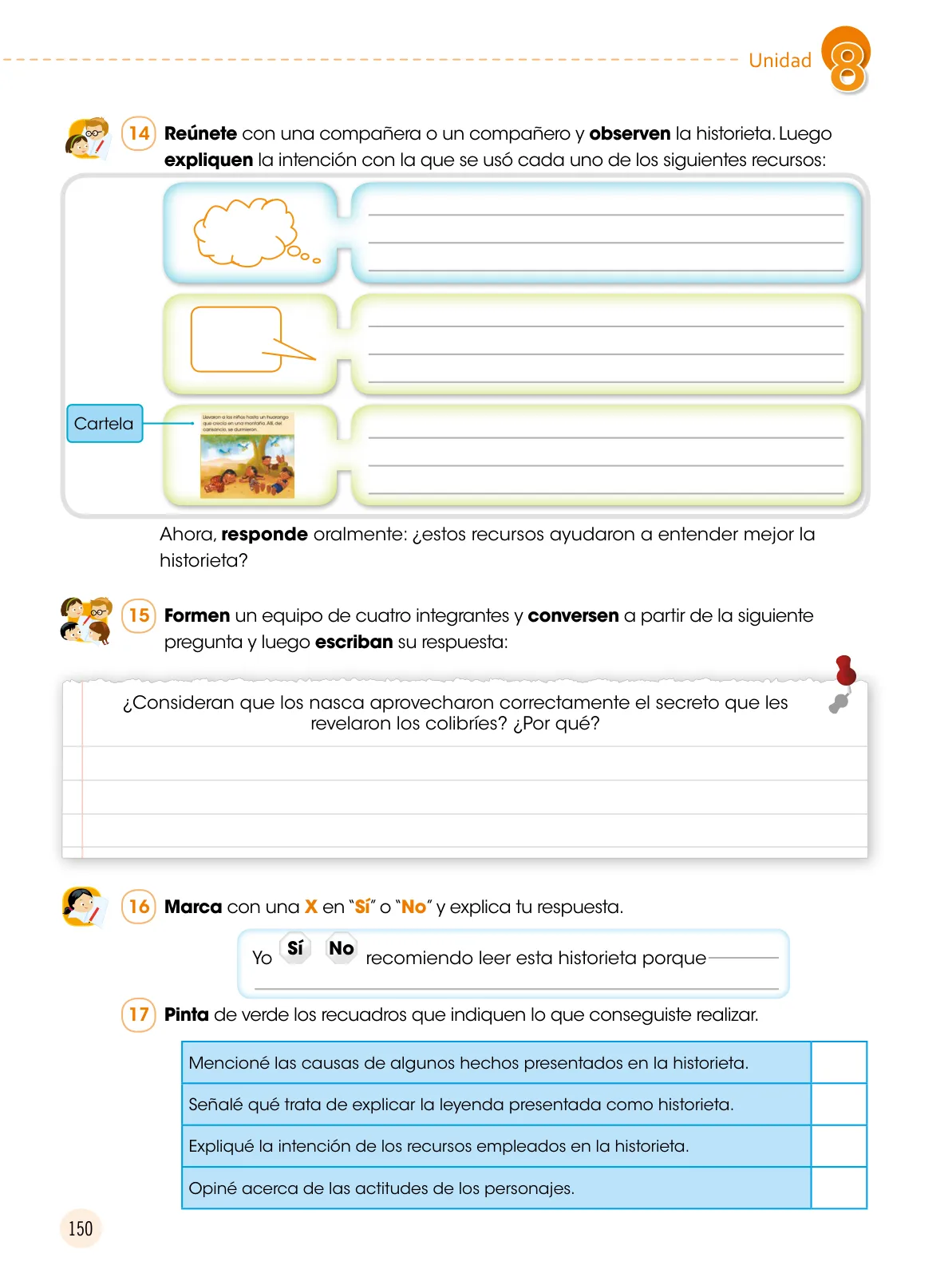 Miniatura página 151 de Comunicación 5 : cuaderno de trabajo para quinto grado de Educación Primaria 2019 · 2019