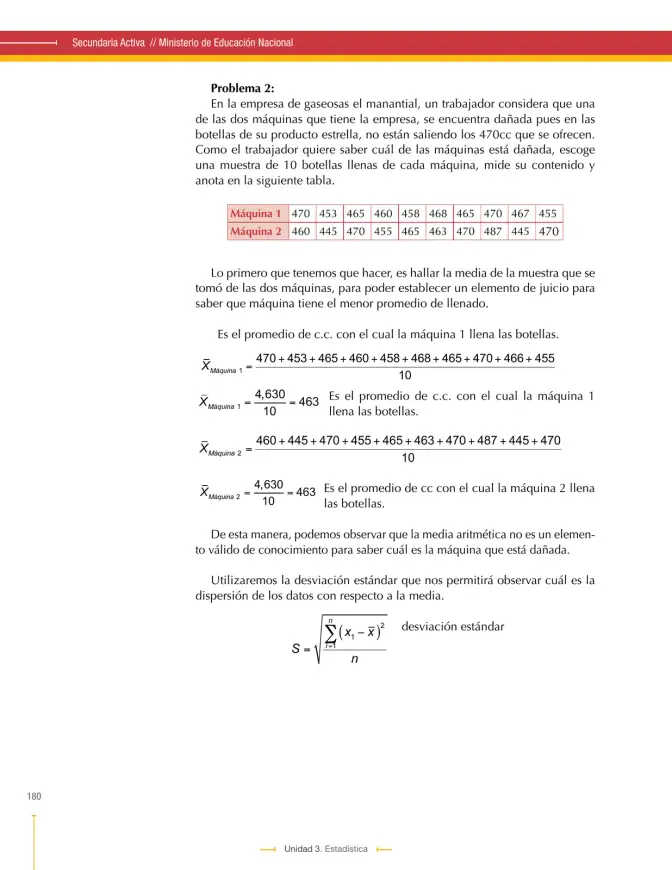 Página 180 de Matematica 9° · Secundaria Activa