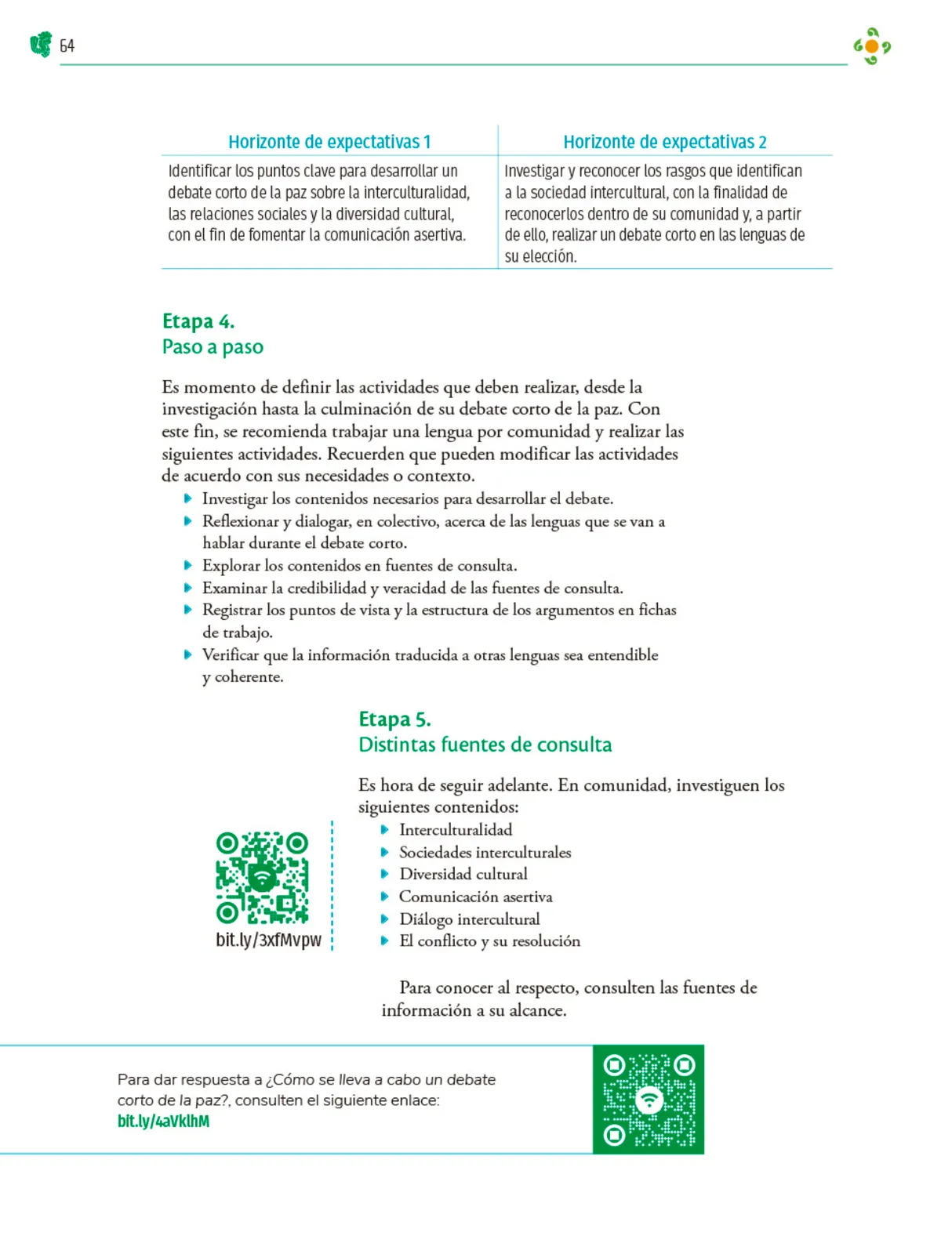 Página 65 de Colección Nanahuatzin. Nuestro libro de Proyectos. Tomo I. Libro de Educación Telesecundaria Grado 3° Ciclo Escolar 2025 - 2026