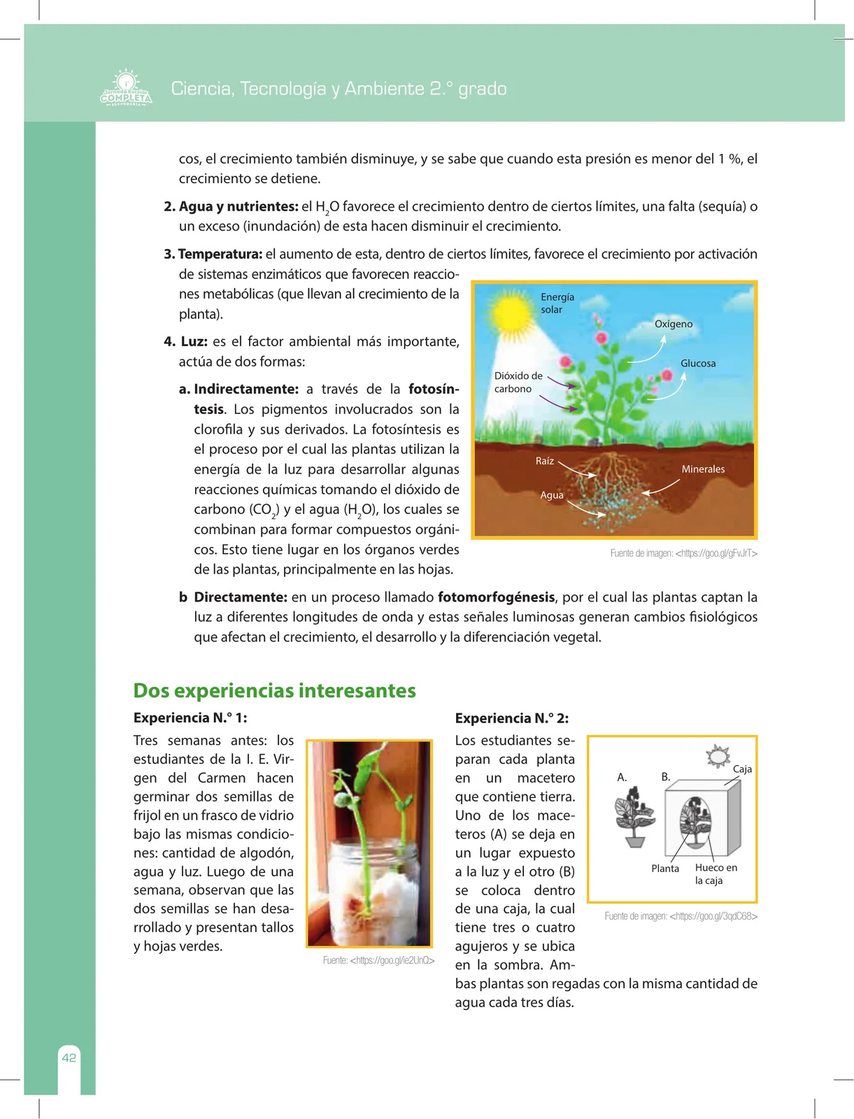 Miniatura página 42 de Ciencia, Tecnología y Ambiente 2 : cuaderno de reforzamiento pedagógico - JEC · 2016