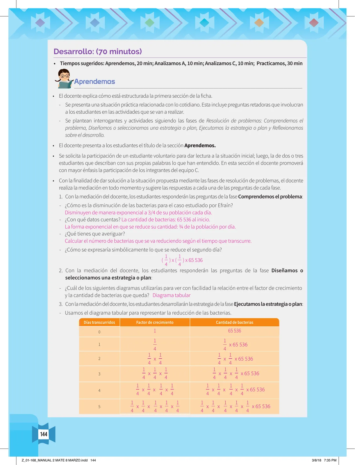 Miniatura página 146 de Resolvamos problemas 2 : manual para el docente 2018 · 2018