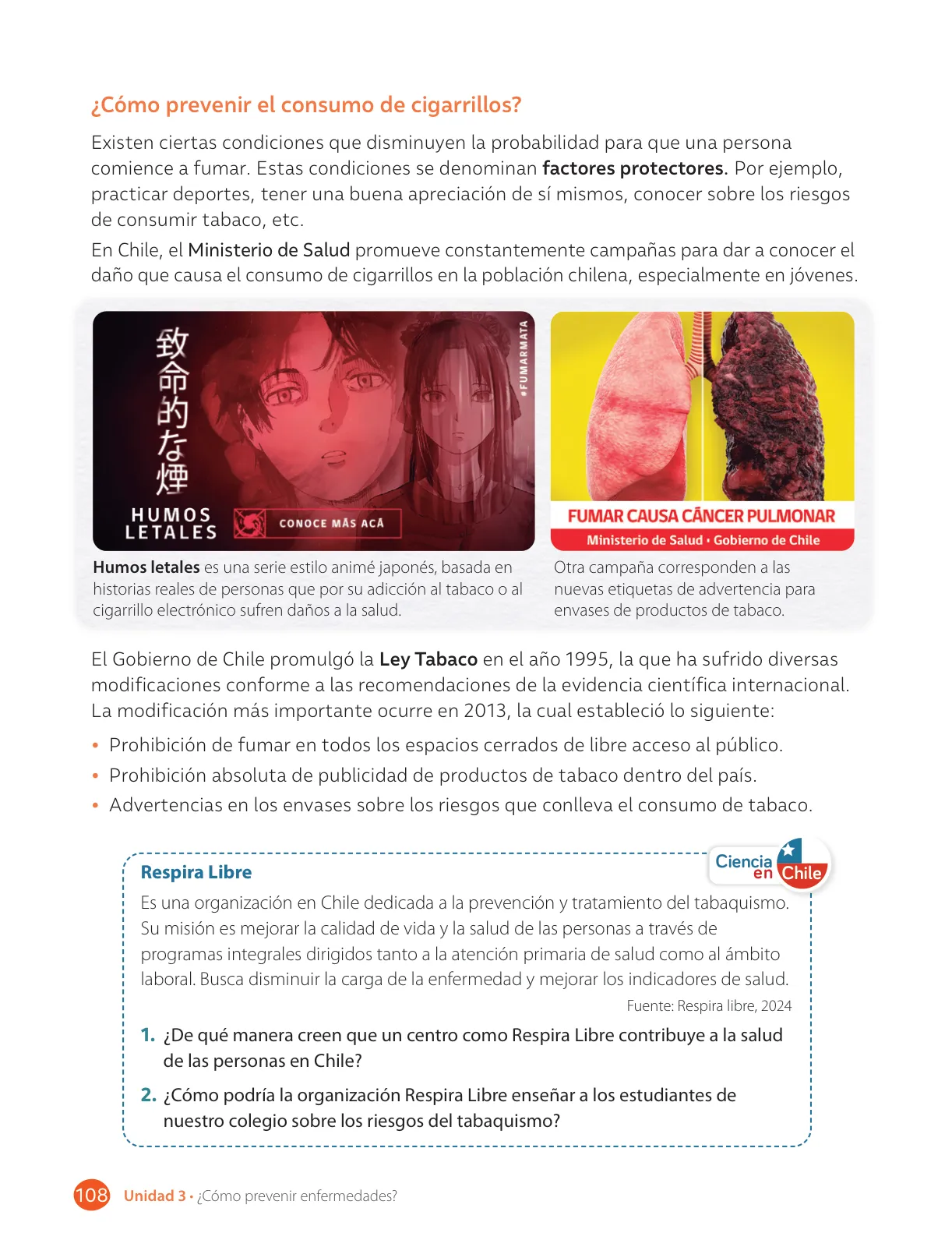 Miniatura página 110 de Libro de Ciencias Naturales – Quinto Básico | Texto del Estudiante MINEDUC – Descargar PDF · 2024