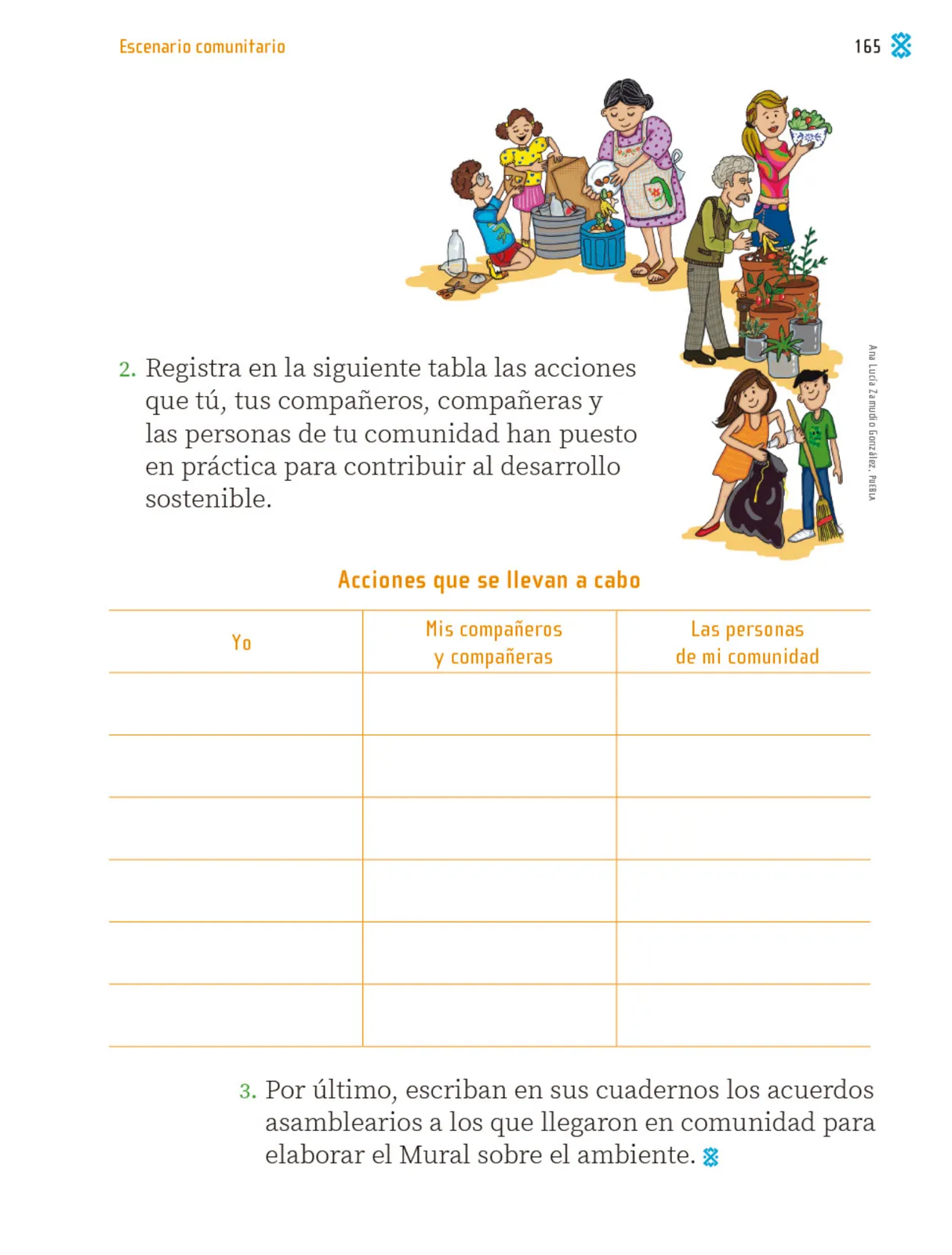 Página 168 de Proyectos Comunitarios.   Libro de Educación Primaria Grado 2°  Ciclo Escolar 2025 - 2026