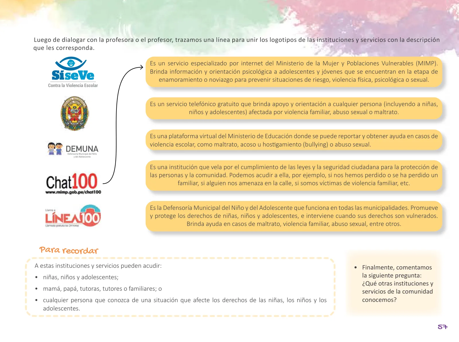 Página 59 de Cuadernillo de Tutoría 5 : quinto grado de Educación Primaria · 2021