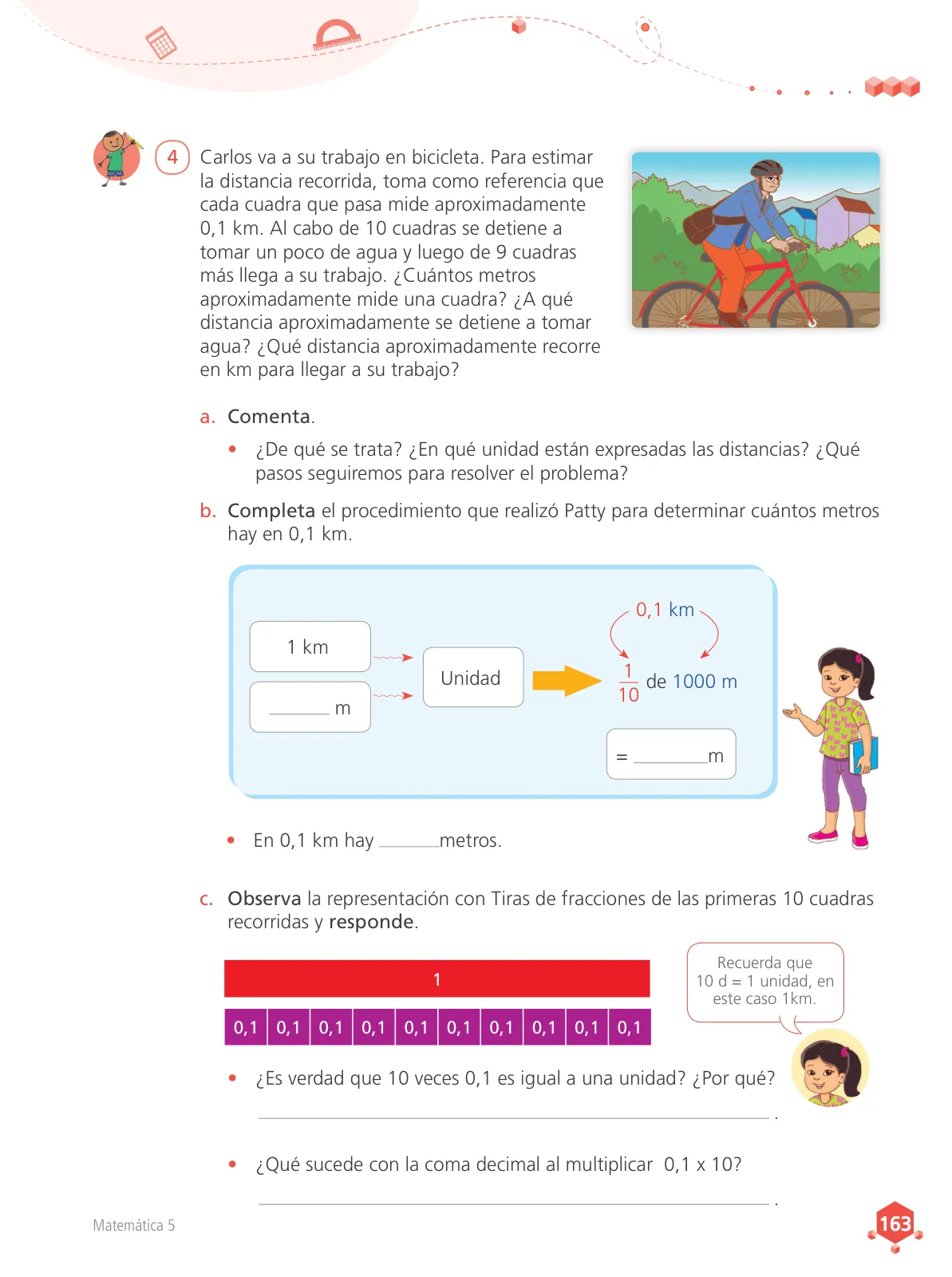Miniatura página 164 de Matemática 5 : cuaderno de trabajo para quinto grado de Educación Primaria 2018 · 2018