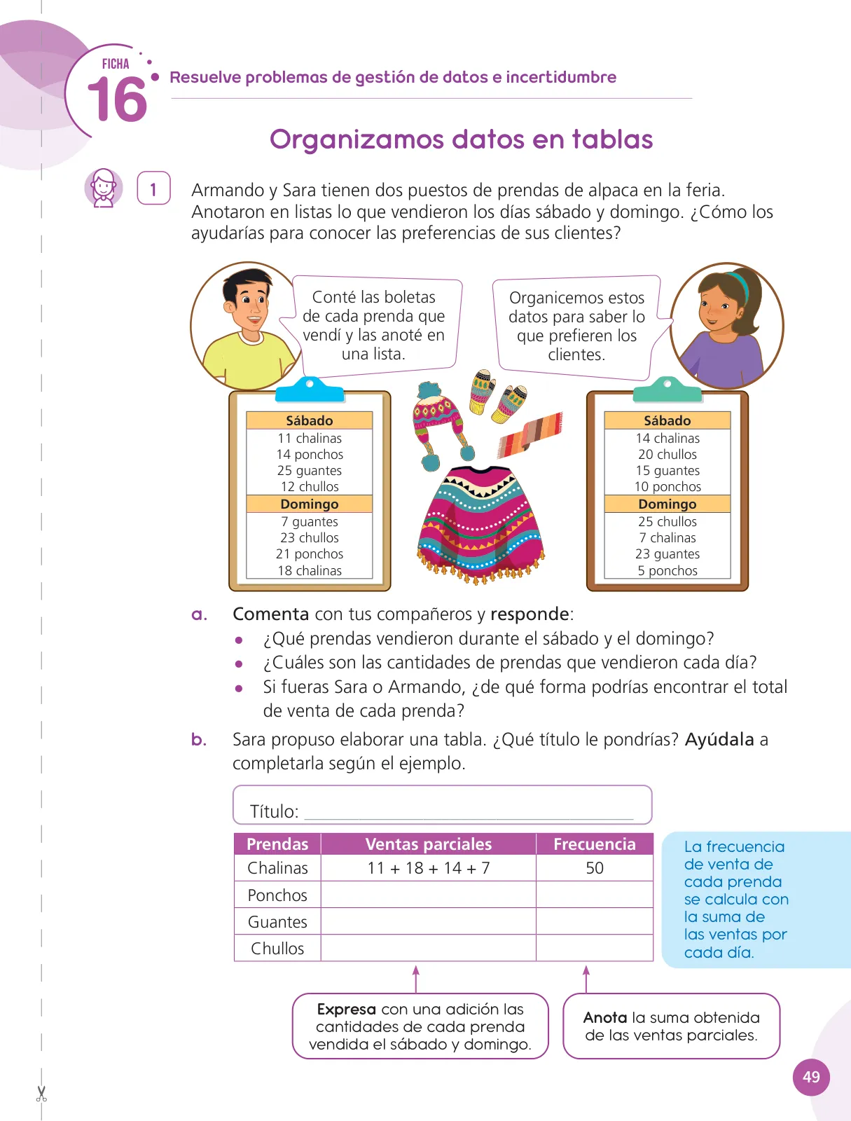 Página 51 de Cuadernillo de Matemática 5, quinto grado de Primaria · 2023
