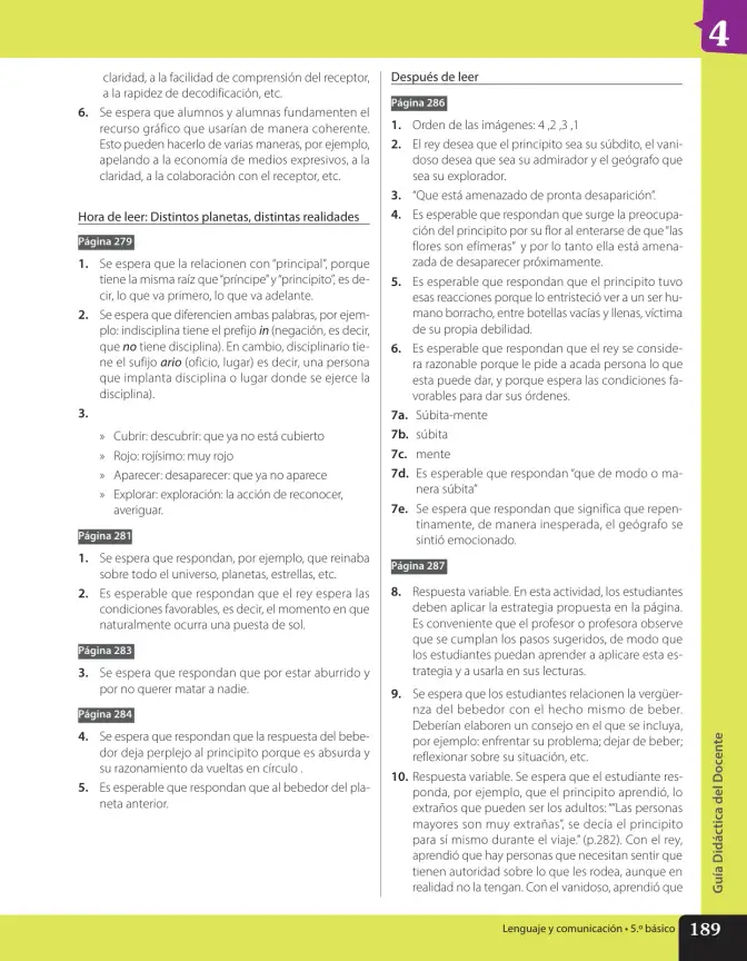 Página 174 de Lenguaje y Comunicación – Quinto Básico | Texto del Estudiante MINEDUC – Descargar PDF · 2024
