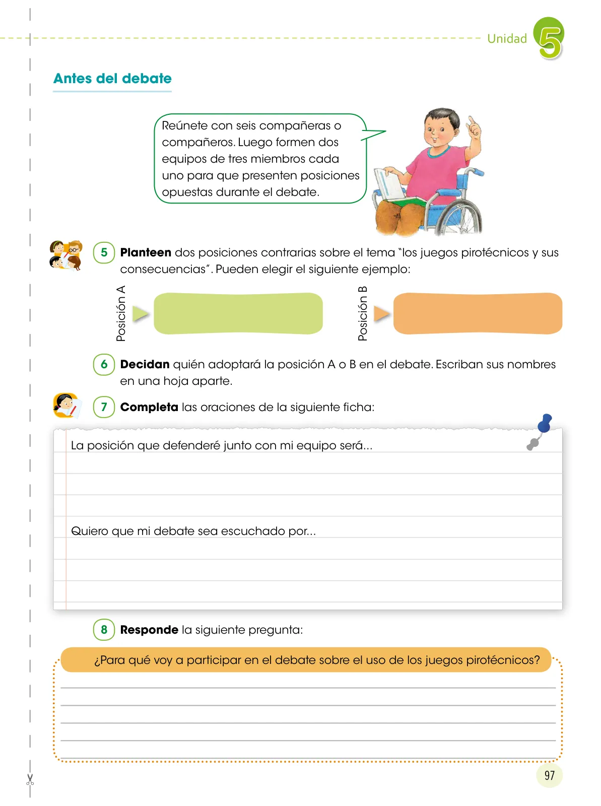 Miniatura página 98 de Comunicación 5 : cuaderno de trabajo para quinto grado de Educación Primaria 2019 · 2019