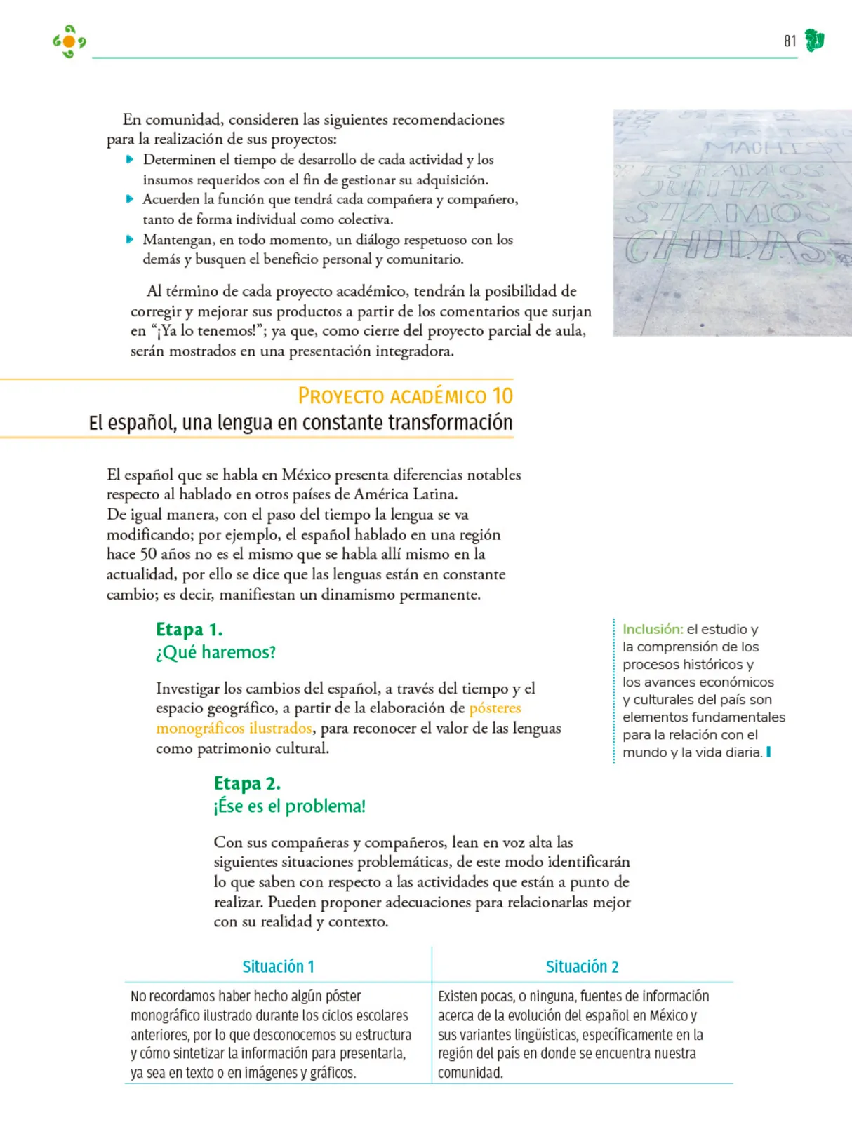 Miniatura página 82 de Colección Sk´asolil. Nuestro libro de Proyectos. Tomo I.    Libro de Educación Telesecundaria Grado 2°  Ciclo Escolar 2025 - 2026