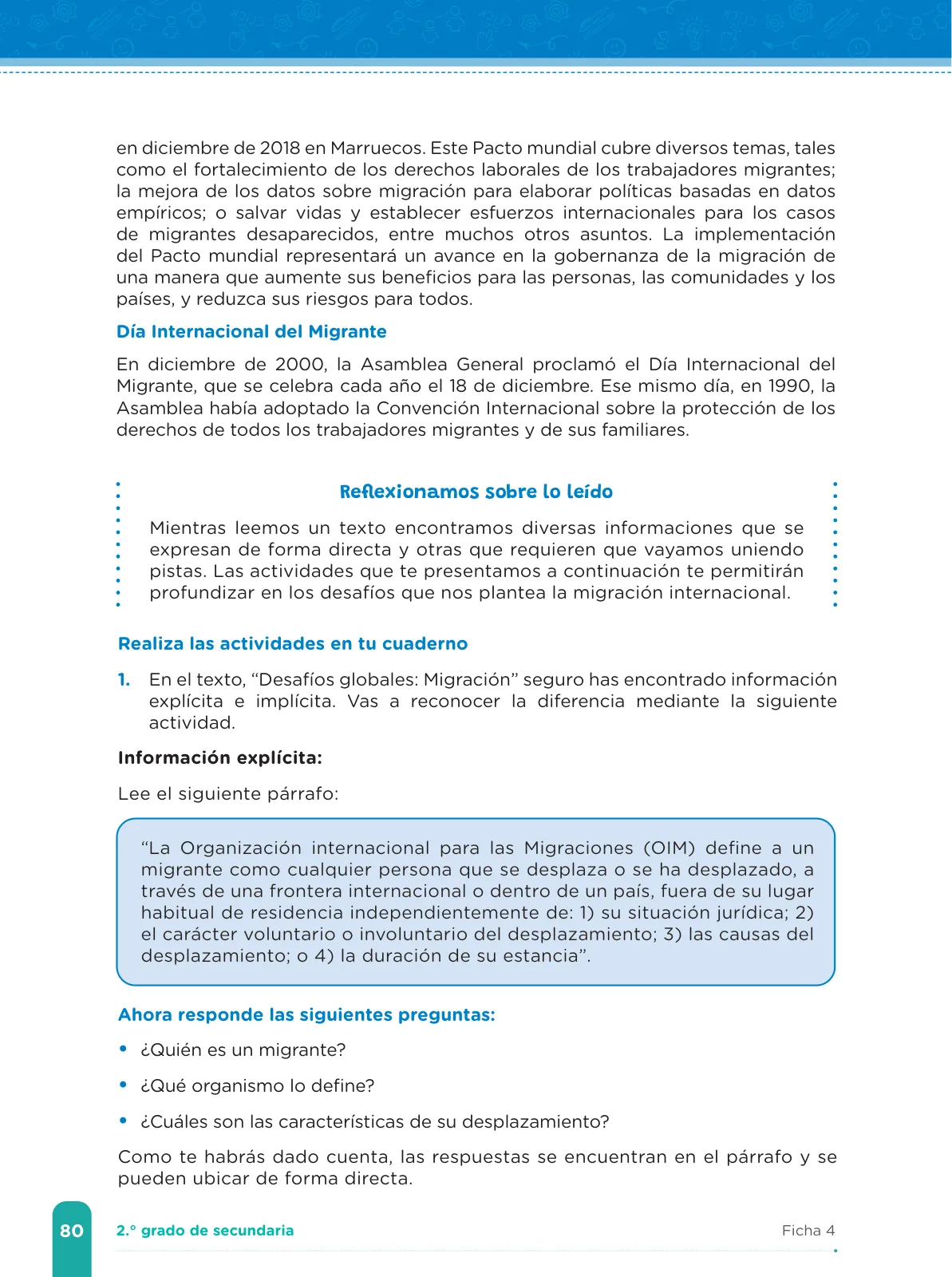 Miniatura página 82 de Fichas de aprendizaje de Comunicación 2 · 2024