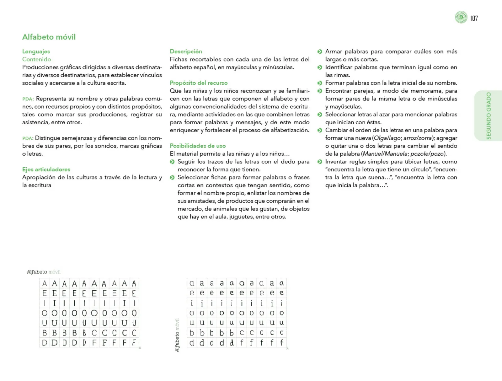 Página 108 de Posibilidades de trabajo para la acción transformadora y el codiseño. Ficheros. Fase 2  Libro de Educación Preescolar Grado 1°, 2°, 3°  Ciclo Escolar 2025 - 2026