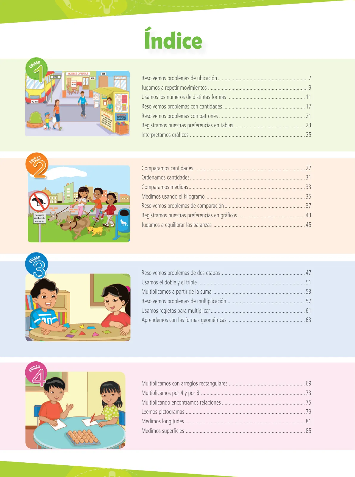 Página 6 de Matemática 3 : cuaderno de trabajo para tercer grado de Educación Primaria 2019 · 2019