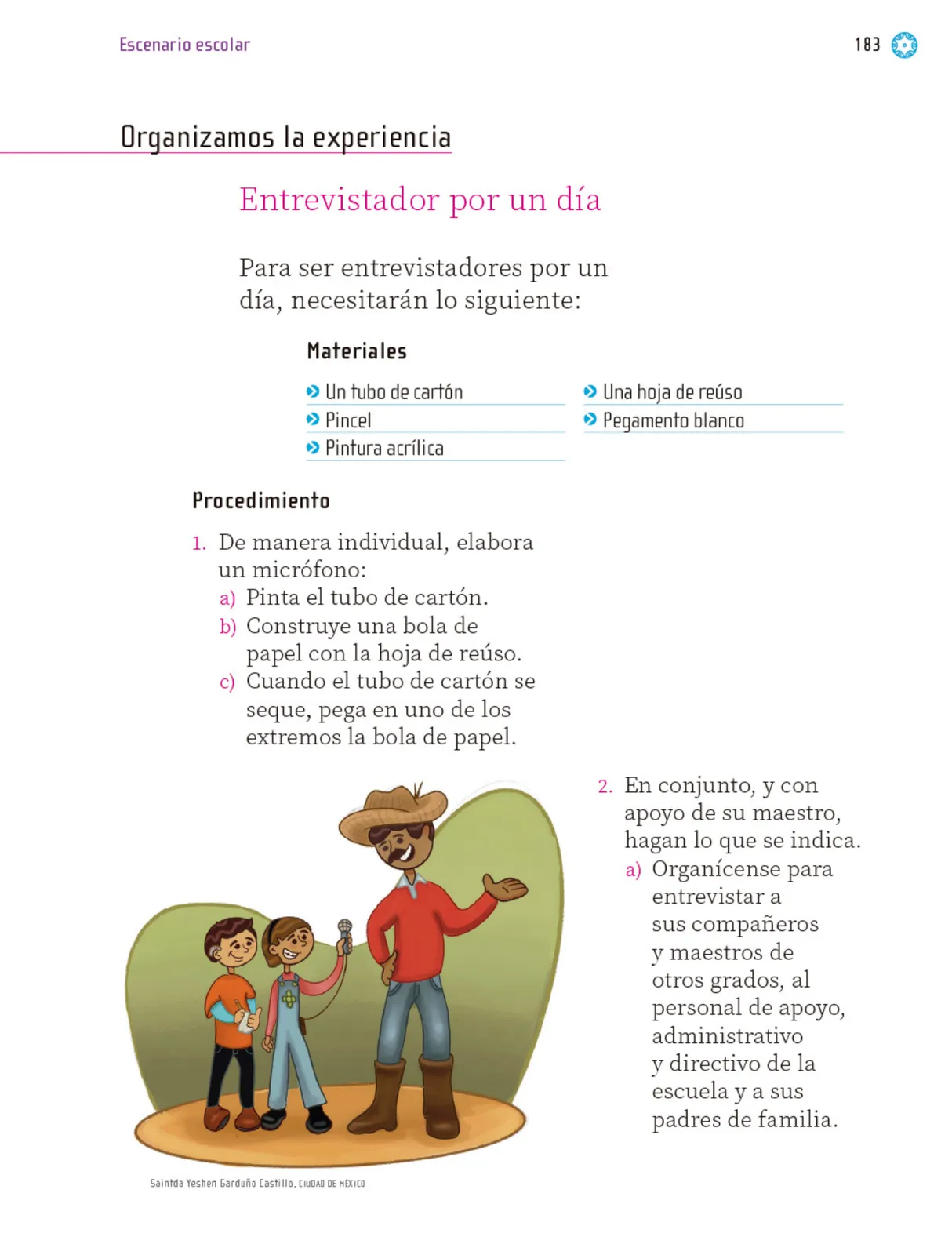 Miniatura página 184 de Proyectos Escolares.   Libro de Educación Primaria Grado 1°  Ciclo Escolar 2025 - 2026