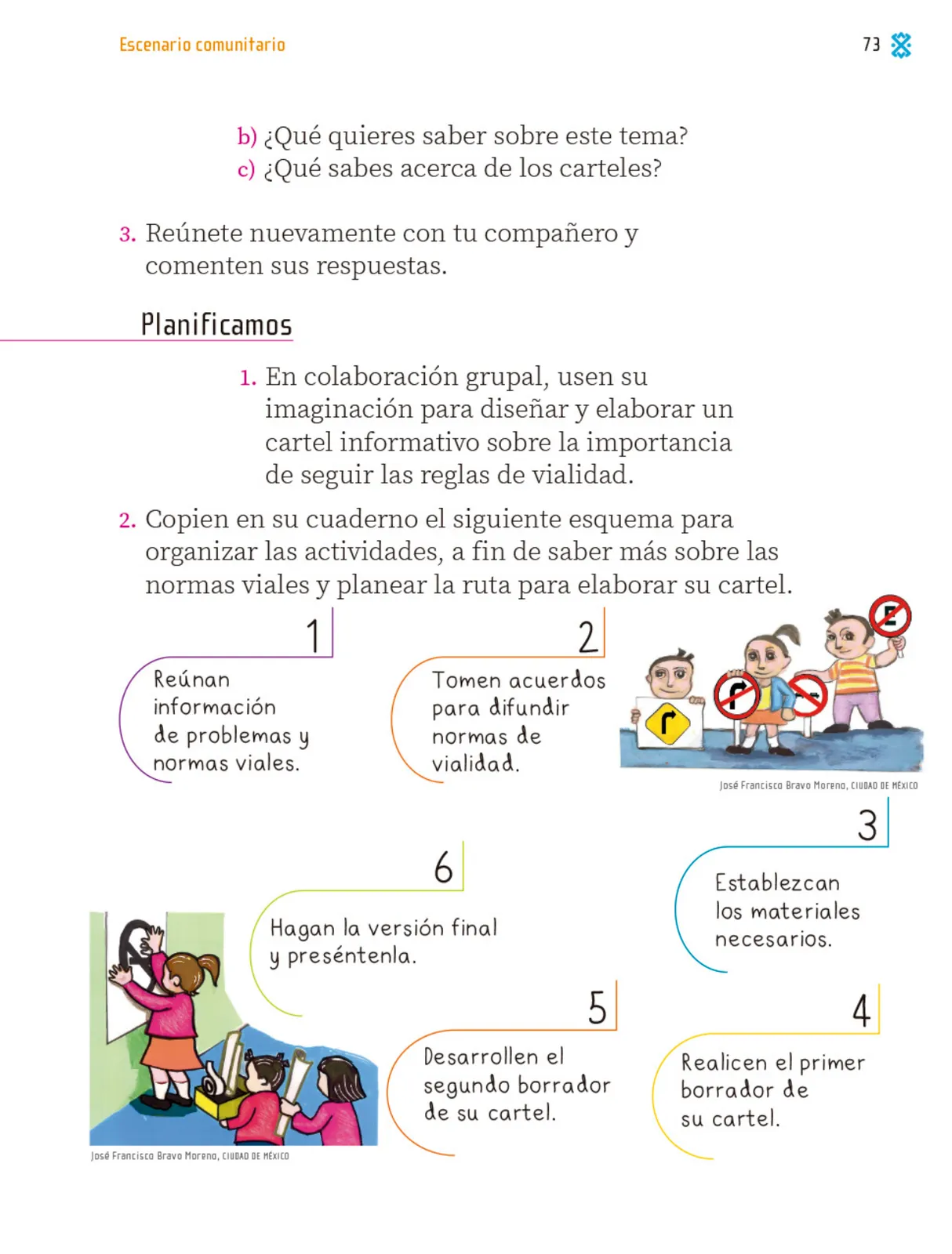 Miniatura página 74 de Proyectos Comunitarios.   Libro de Educación Primaria Grado 1°  Ciclo Escolar 2025 - 2026