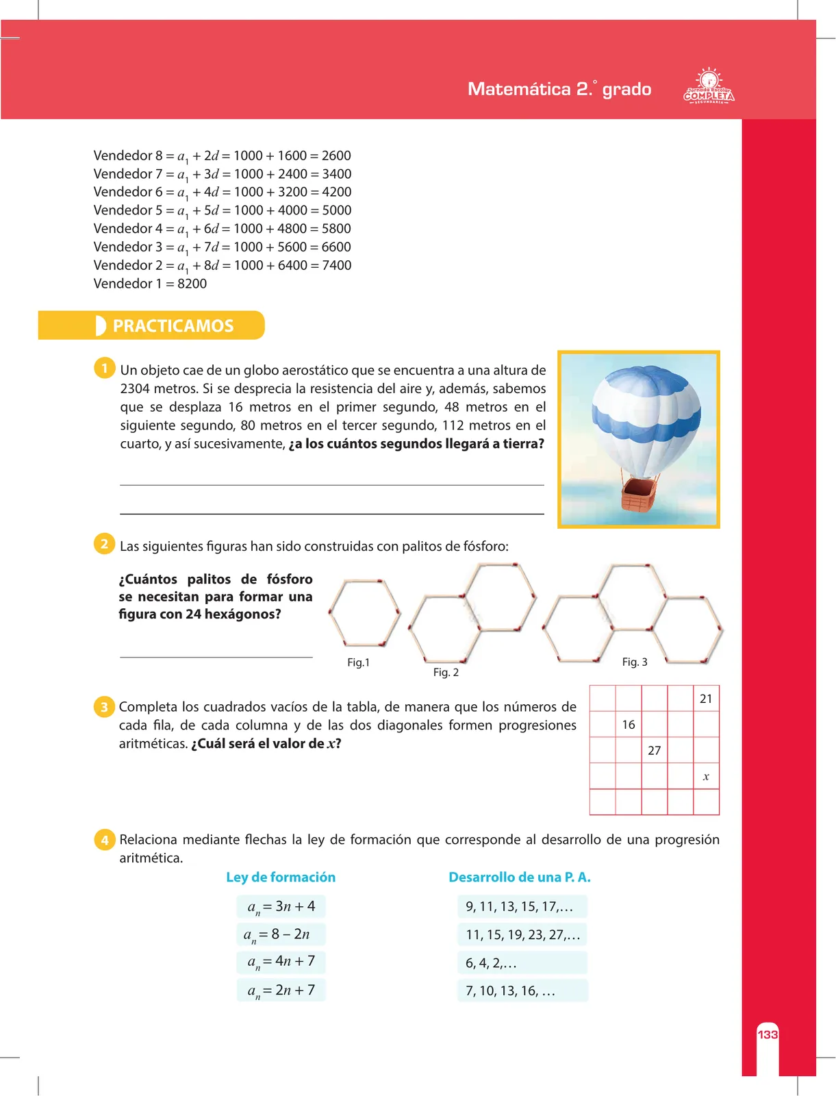 Página 133 de Matemática 2 : cuaderno de reforzamiento pedagógico - JEC · 2016