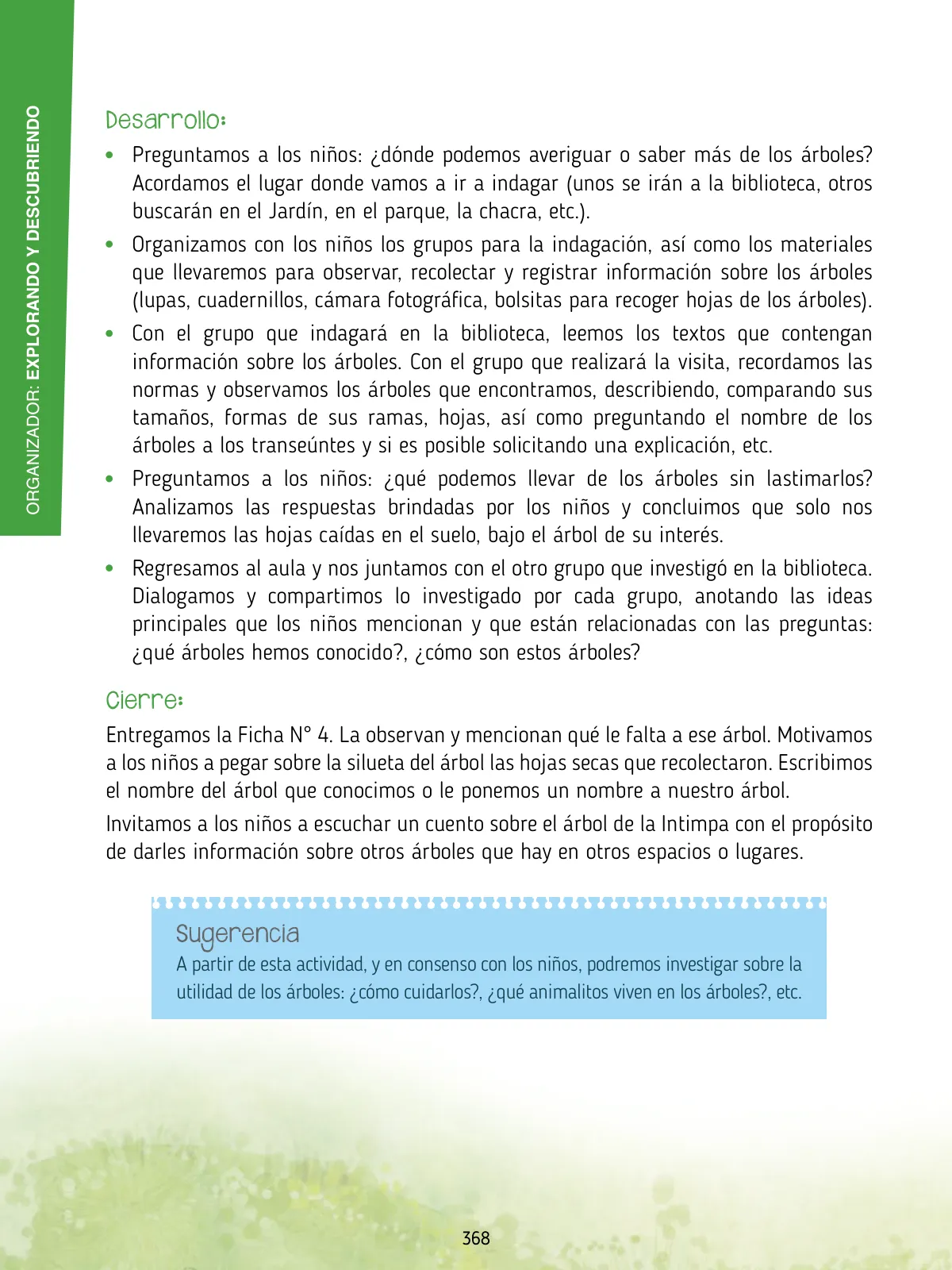 Página 370 de Agenda pedagógica 2017-2018 para docentes de II Ciclo de Instituciones de nivel de Educación Inicial · 2017