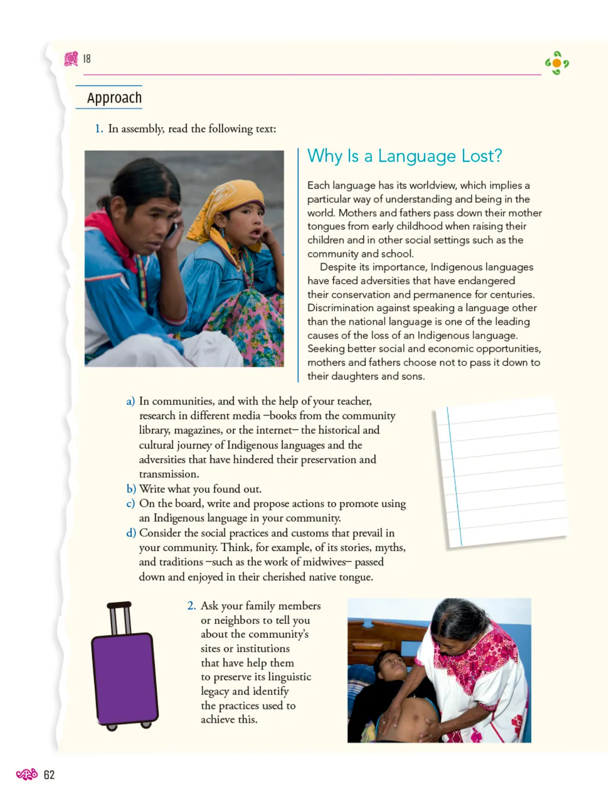 Página 63 de Uérakua anapu uantakua. Projects and Readings. Libro de Educación Secundaria Grado 3° Ciclo Escolar 2025 - 2026