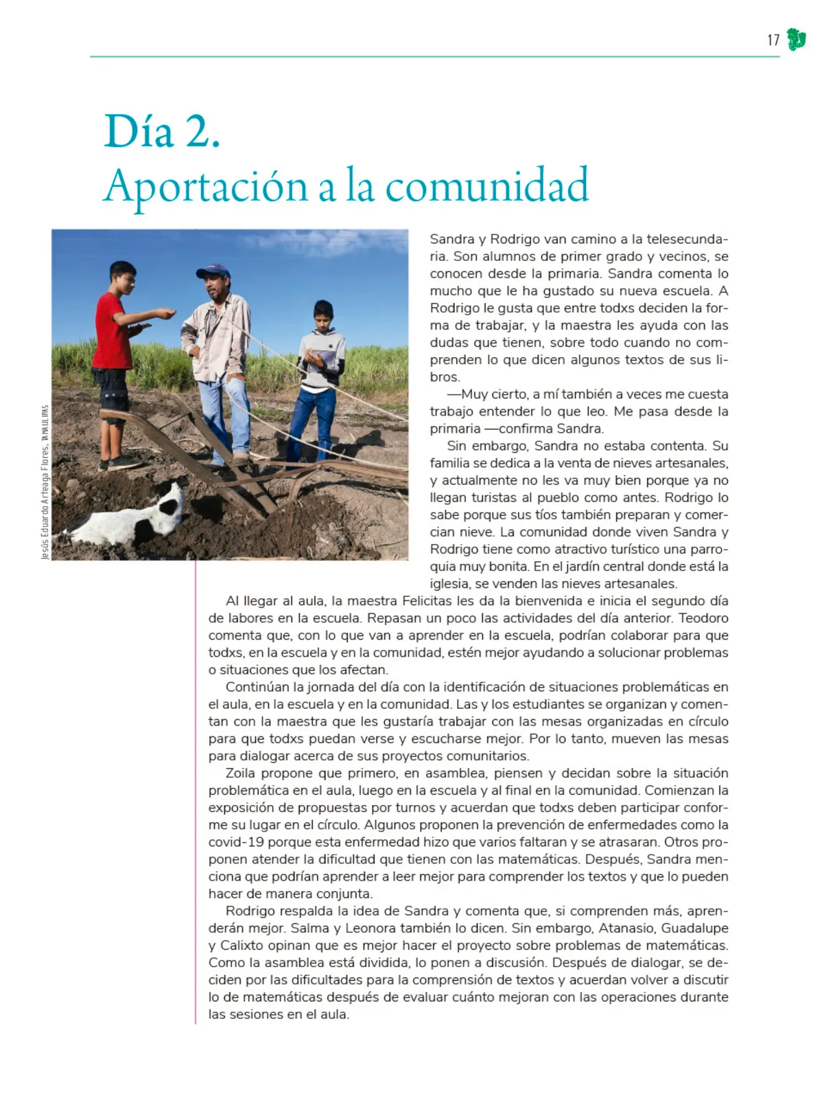 Página 18 de Colección Ximhai. Nuestro libro de Proyectos. Tomo I. Libro de Educación Telesecundaria Grado 1° Ciclo Escolar 2025 - 2026