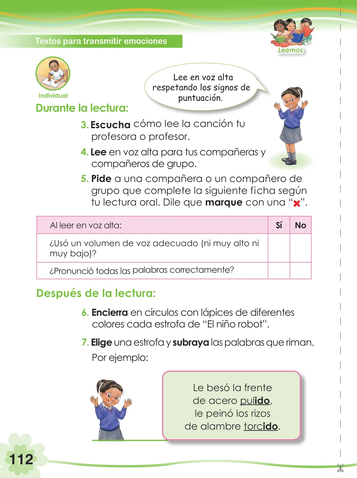 Miniatura página 114 de Comunicación 2 : cuaderno de trabajo para segundo grado de Educación Primaria 2019 · 2019