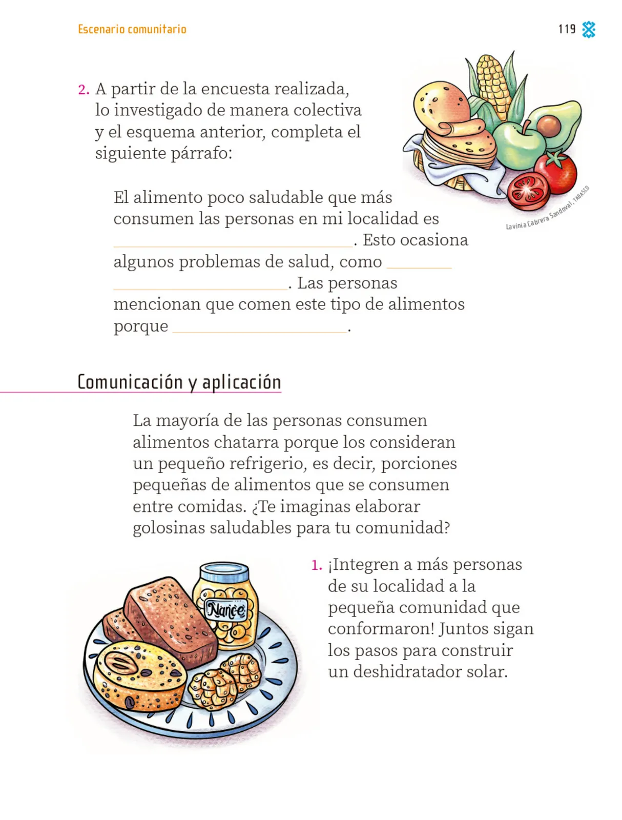 Miniatura página 120 de Proyectos Comunitarios.   Libro de Educación Primaria Grado 1°  Ciclo Escolar 2025 - 2026