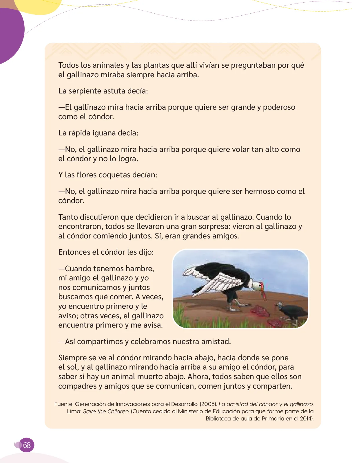 Página 70 de Cuadernillo de Comunicación 3. Tercer grado de Primaria · 2024