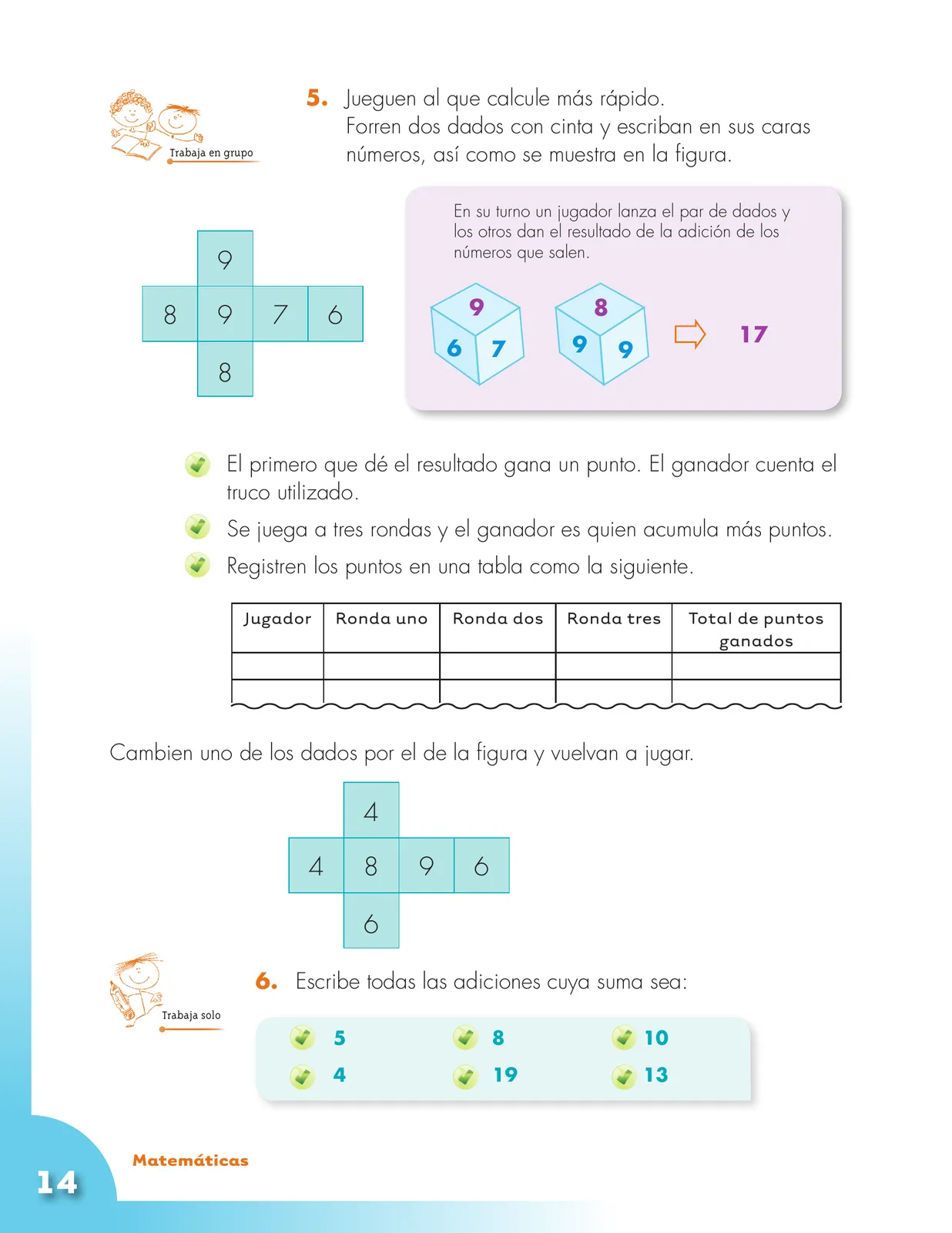 Miniatura página 14 de Matematica 3° · Cartilla 01