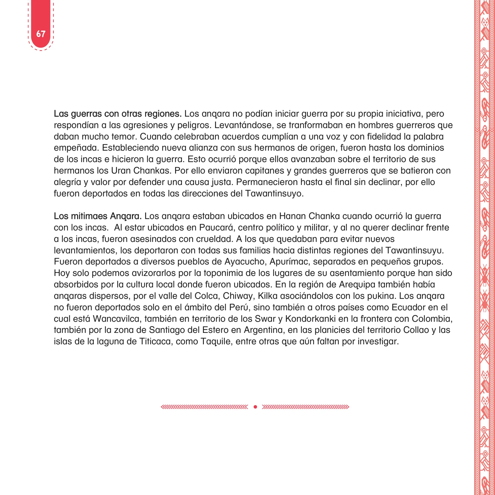 Página 69 de Anqarakunapa kawsakuyninmanta. Literatura 2 - 4° Primaria - Quechua chanka · 2023
