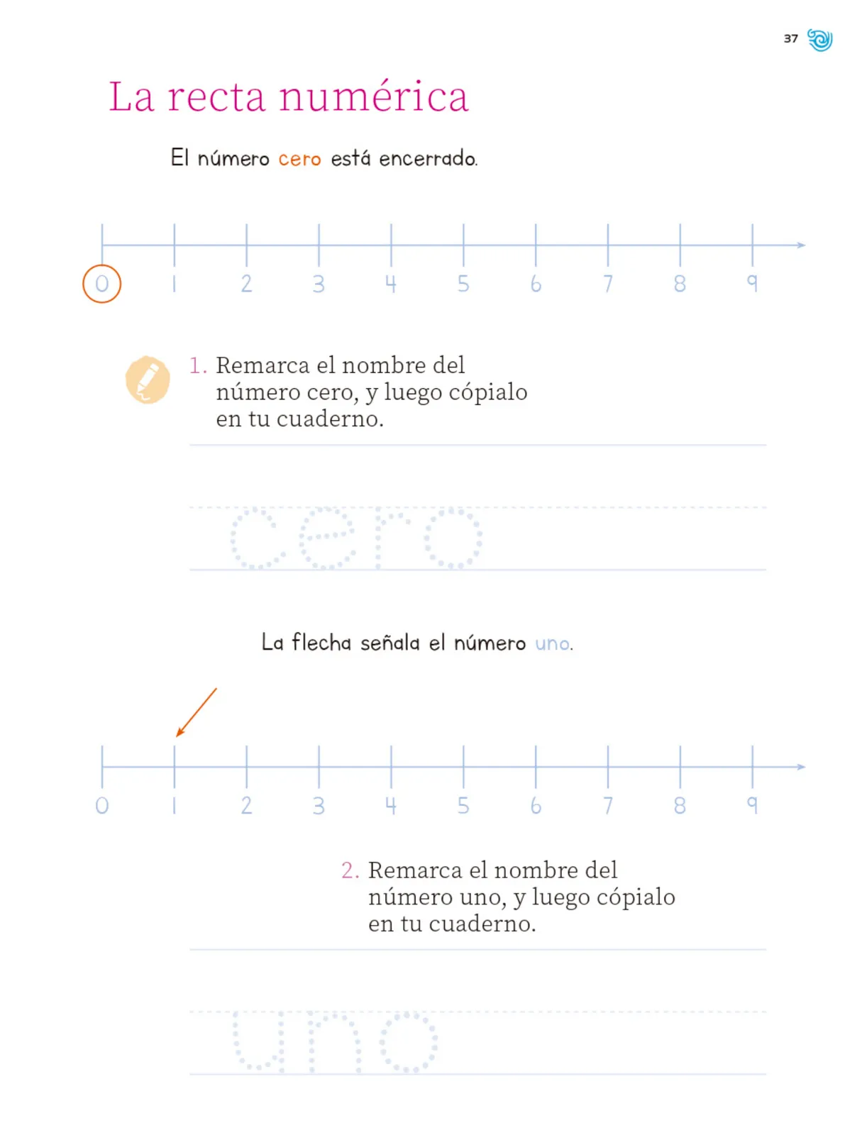 Página 38 de Múltiples lenguajes. Trazos y números. Libro de Educación Primaria Grado 1° Ciclo Escolar 2025 - 2026