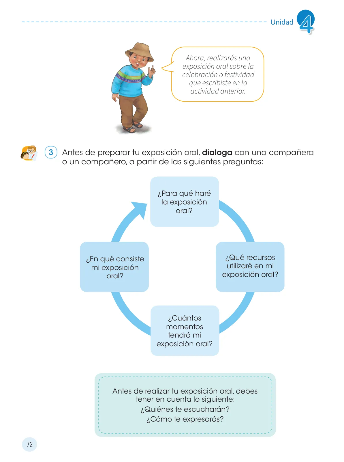 Miniatura página 74 de Comunicación 4 : cuaderno de trabajo para cuarto grado de Educación Primaria 2019 · 2019