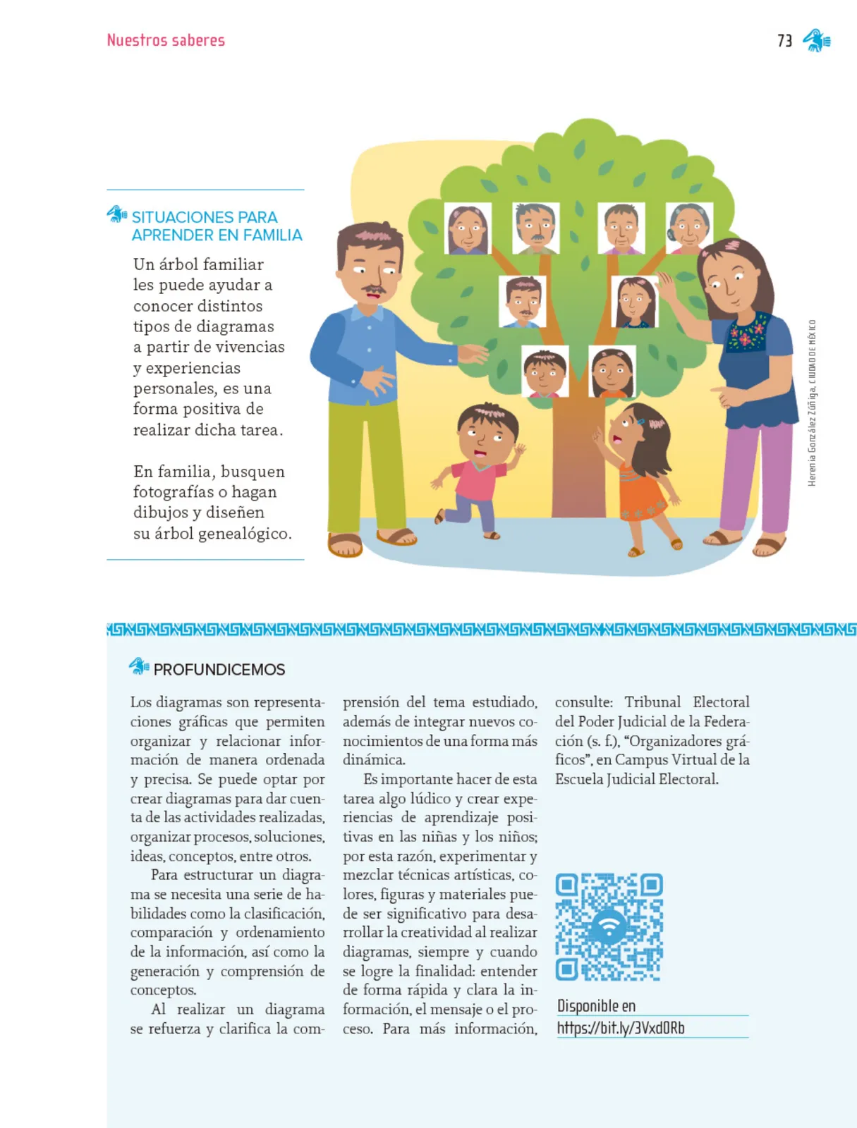 Página 74 de Nuestros saberes: Libro para alumnos, maestros y familia. Libro de Educación Primaria Grado 1° Ciclo Escolar 2025 - 2026