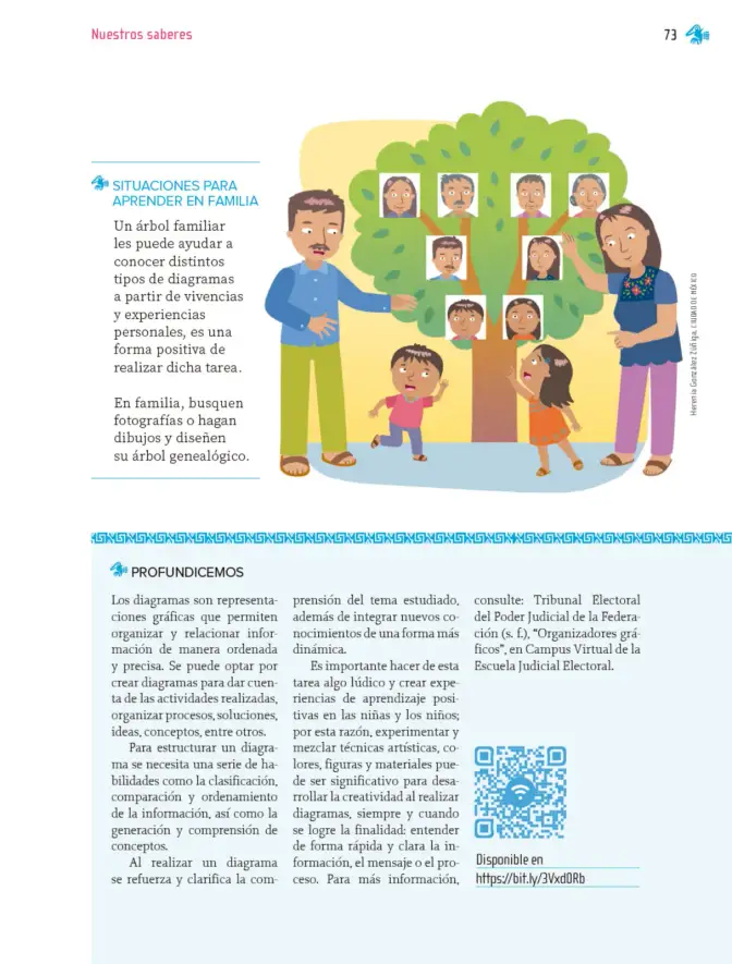 Página 74 de Nuestros saberes: Libro para alumnos, maestros y familia. Libro de Educación Primaria Grado 1° Ciclo Escolar 2025 - 2026