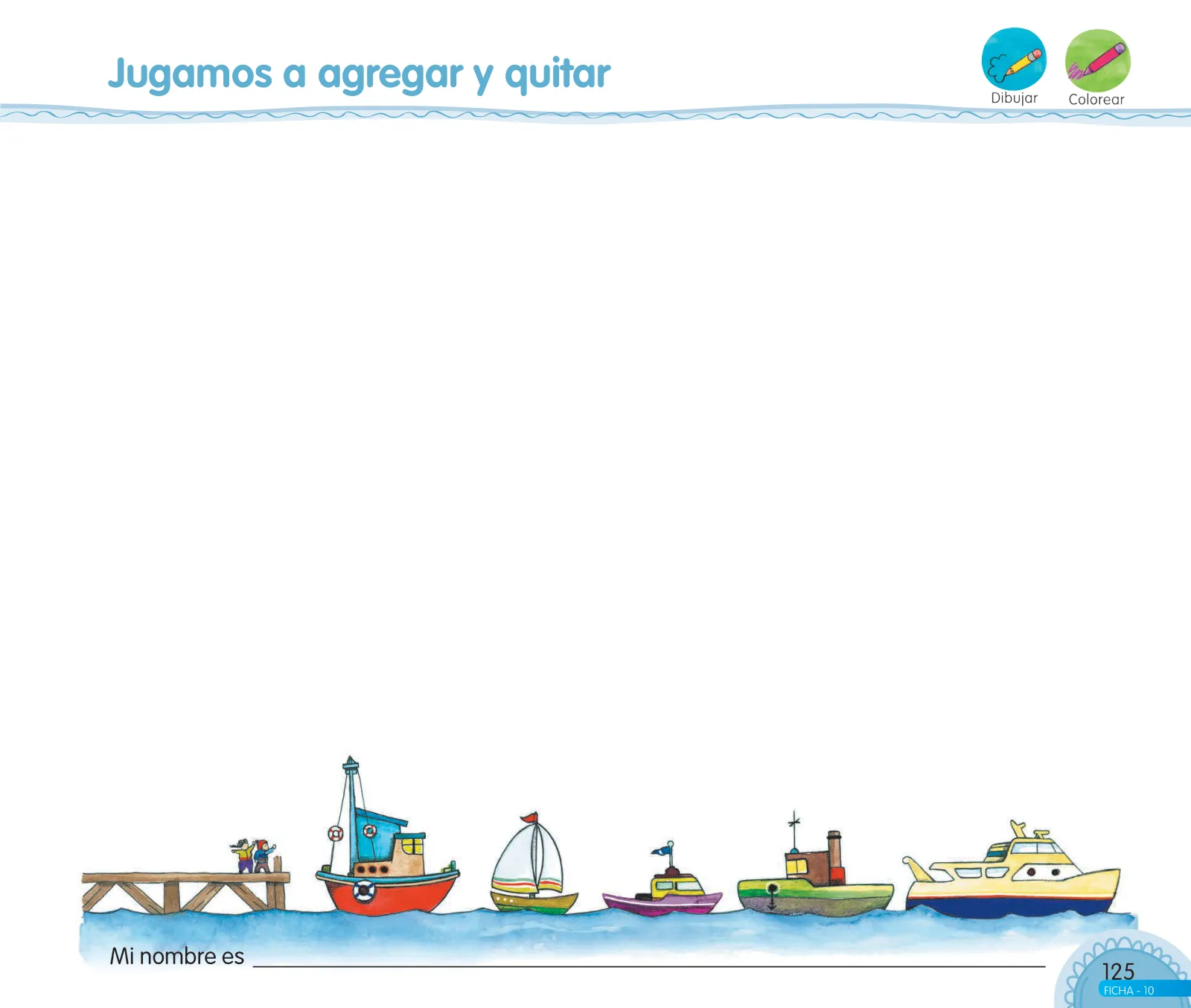 Página 127 de Aprendemos jugando : cuaderno de trabajo para niños y niñas de 5 años · 2017