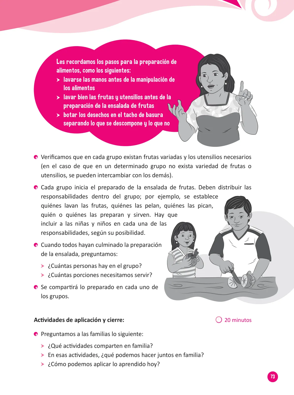 Miniatura página 75 de Guía para el trabajo docente con las familias del ciclo III de Primaria · 2016