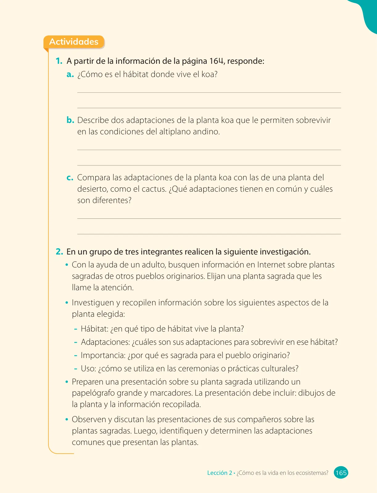Página 167 de Ciencias Naturales – Cuarto Básico | Texto del Estudiante MINEDUC – Descargar PDF · 2024