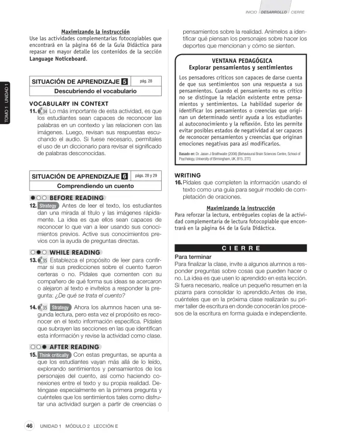 Página 58 de Inglés – Sexto Básico | Student’s Book MINEDUC – Descargar PDF · 2024