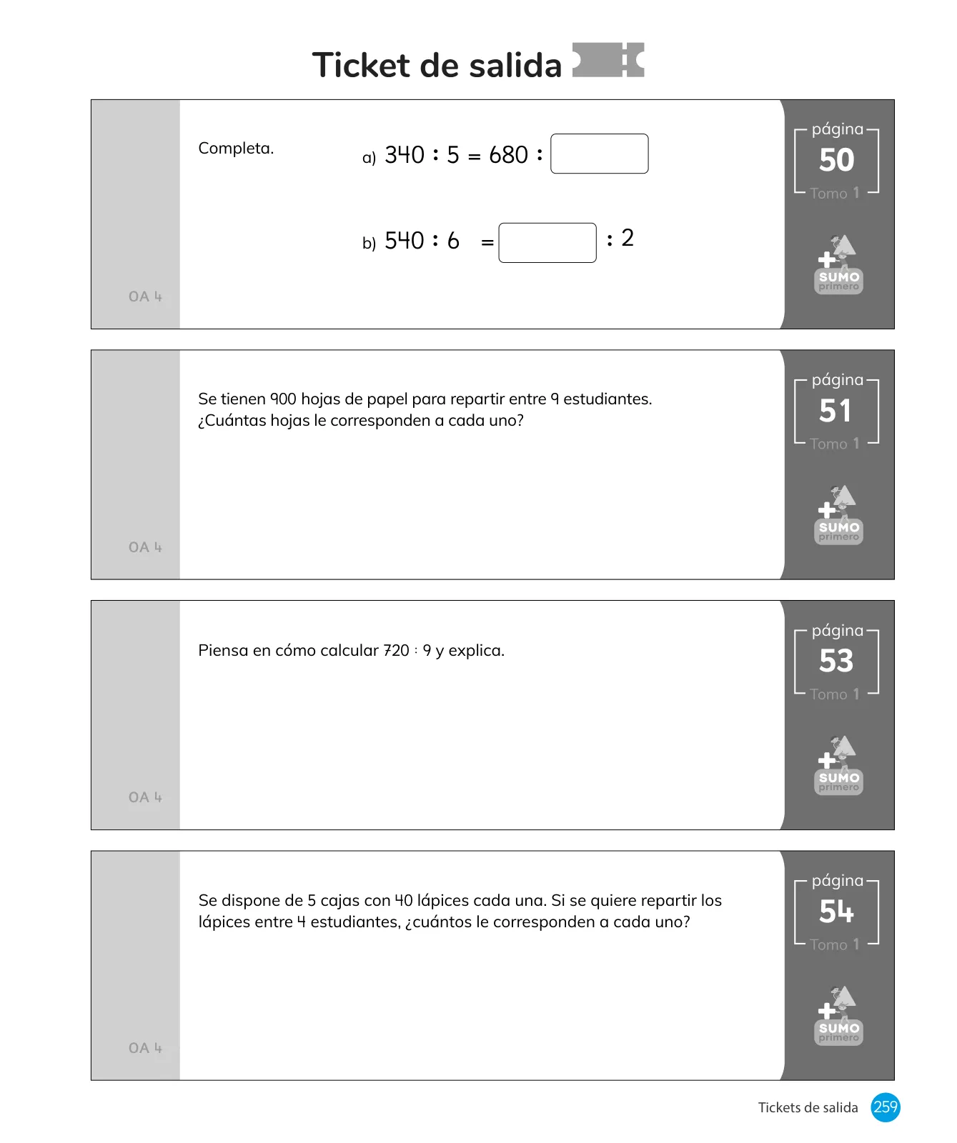 Página 261 de Sumo Primero – Quinto Básico | Texto del Estudiante MINEDUC – Descargar PDF · 2024