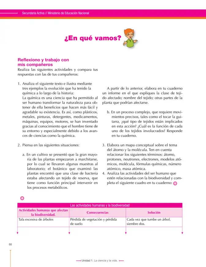 Página 66 de Ciencias Naturales 7° · Secundaria Activa