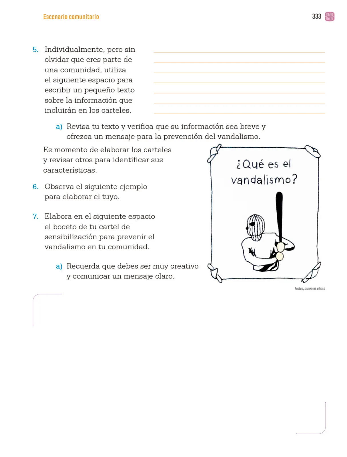 Miniatura página 336 de Proyectos Comunitarios.   Libro de Educación Primaria Grado 4°  Ciclo Escolar 2025 - 2026