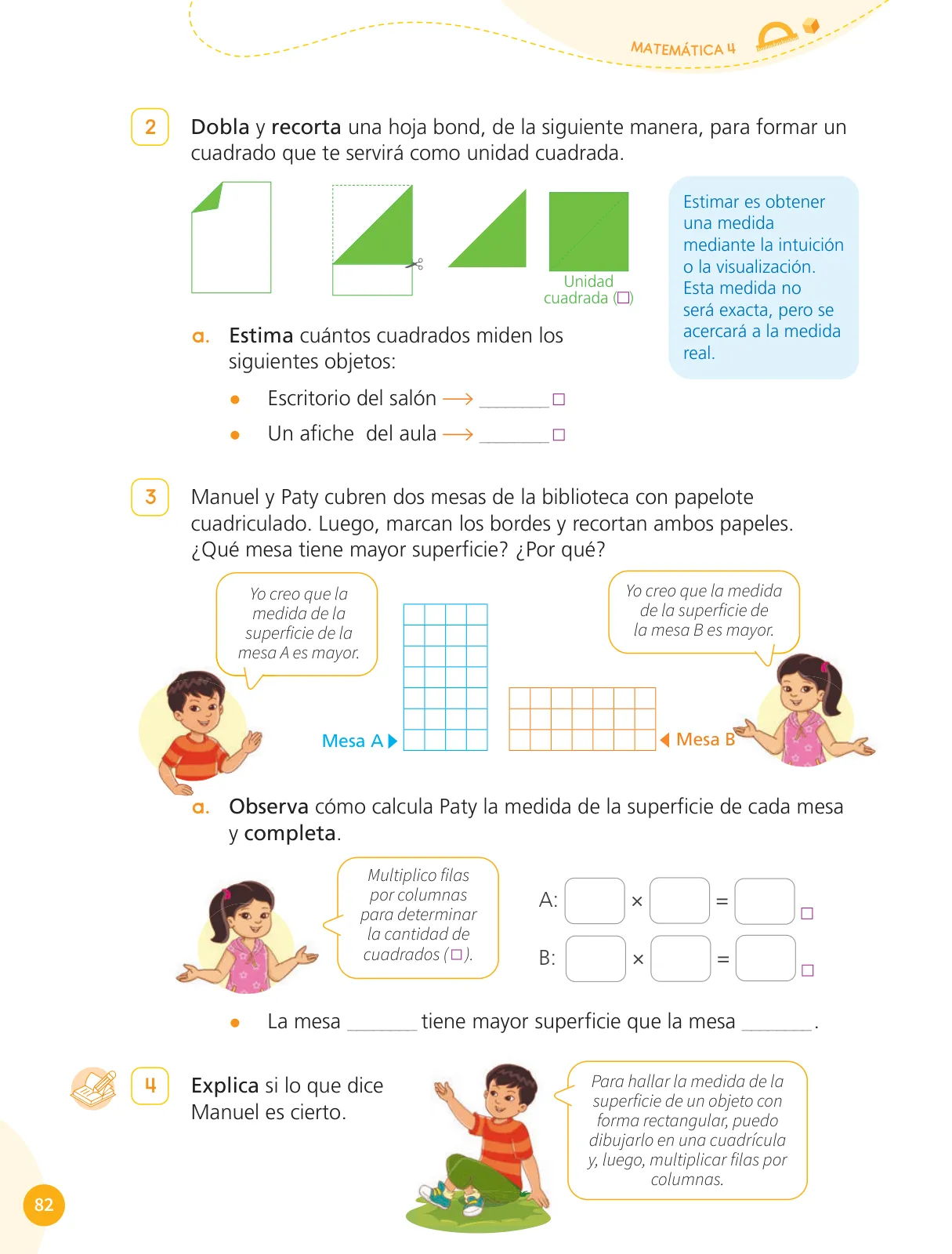 Página 84 de Cuadernillo de Matemática 4, cuarto grado de Primaria · 2023