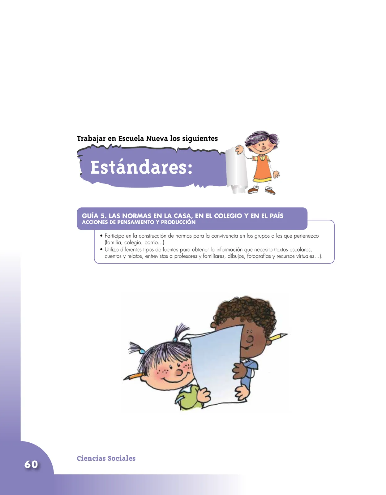 Página 60 de Ciencias Sociales 5° · Cartilla 01